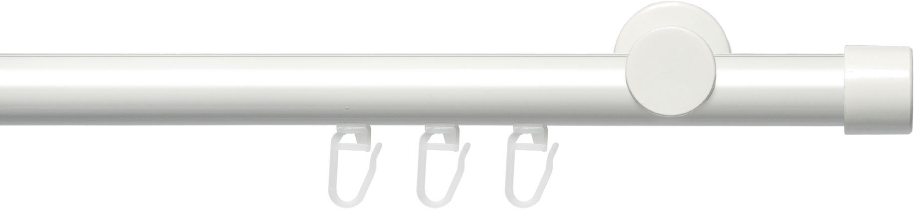 Liedeco Gardinenstange »Innenlaufgarnitur 20 mm Power Endkappe«, 1 läufig-l günstig online kaufen