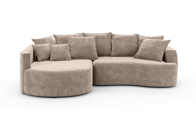 INOSIGN Ecksofa "Kahekili mit Bettfunktion und Bettkasten, B/H/T 255/90/181 günstig online kaufen