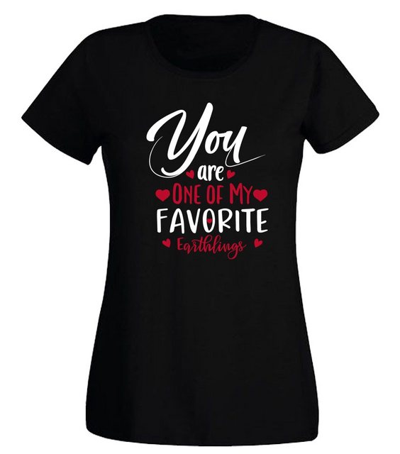 G-graphics T-Shirt Damen T-Shirt - You are one of my favorite earthlings Sl günstig online kaufen