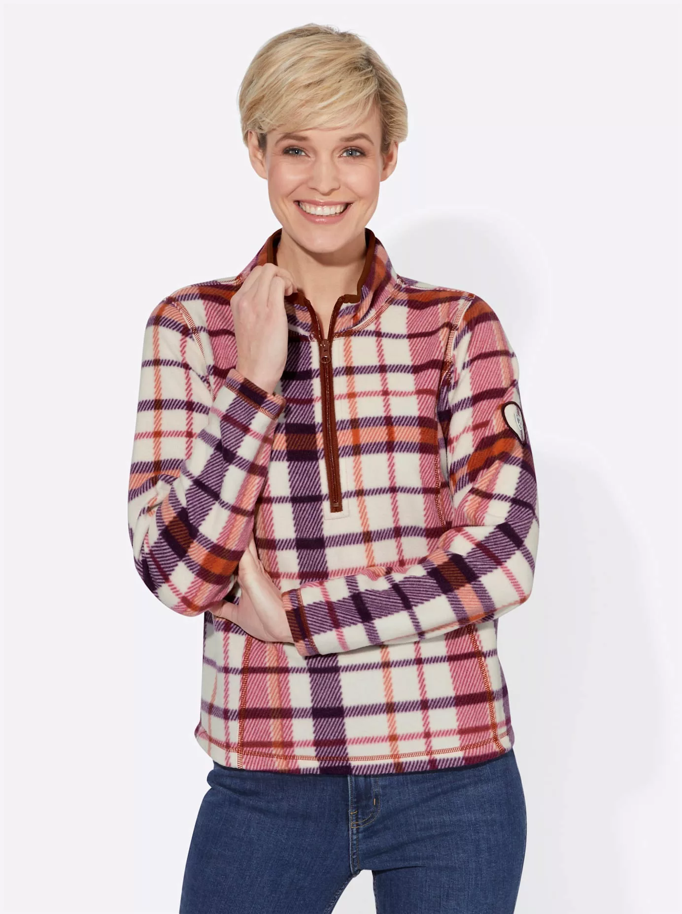 Casual Looks Fleeceshirt "Fleece-Shirt" günstig online kaufen