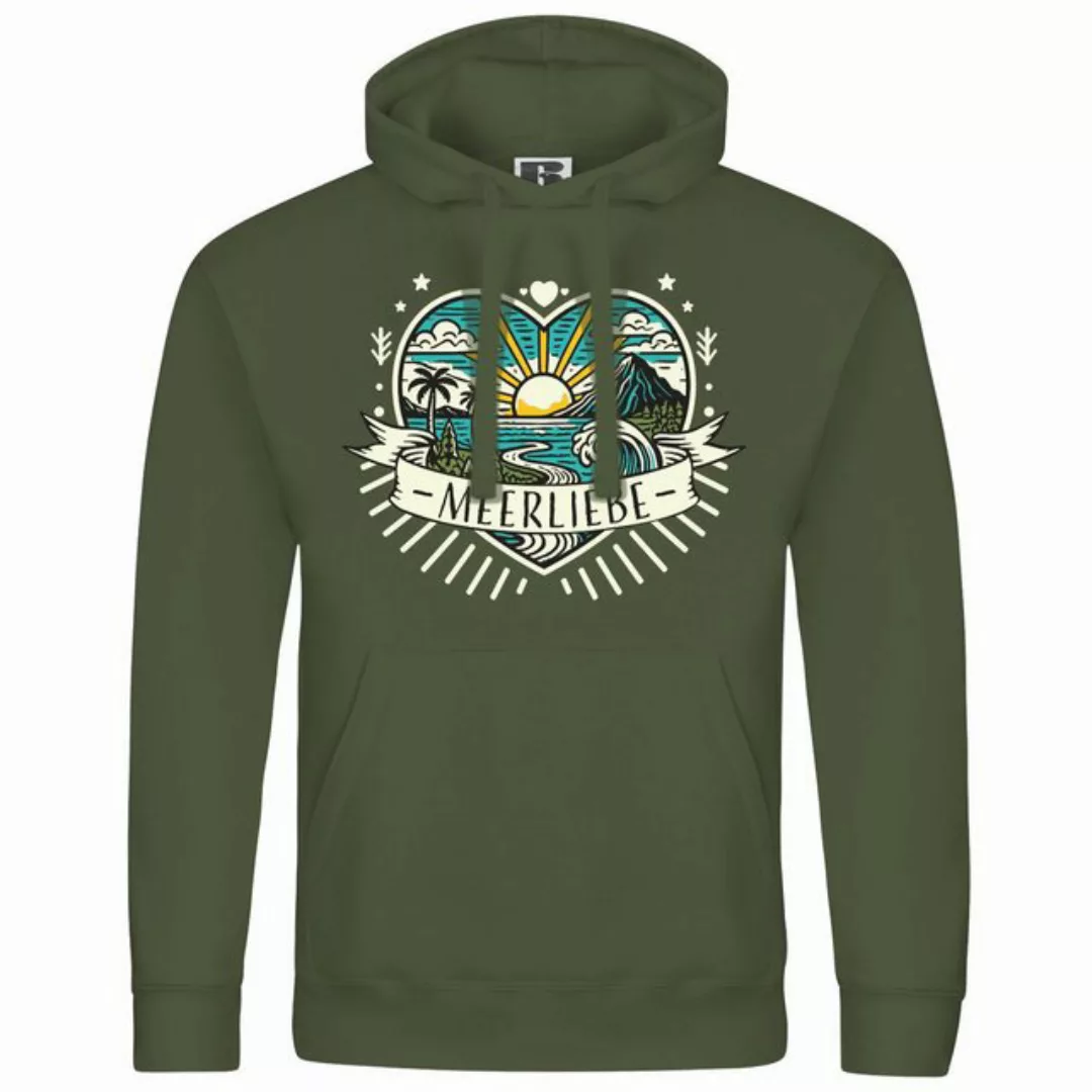 deinshirt Kapuzenpullover Herren Kapuzenpullover Ich Liebe das Meer Mit Pri günstig online kaufen