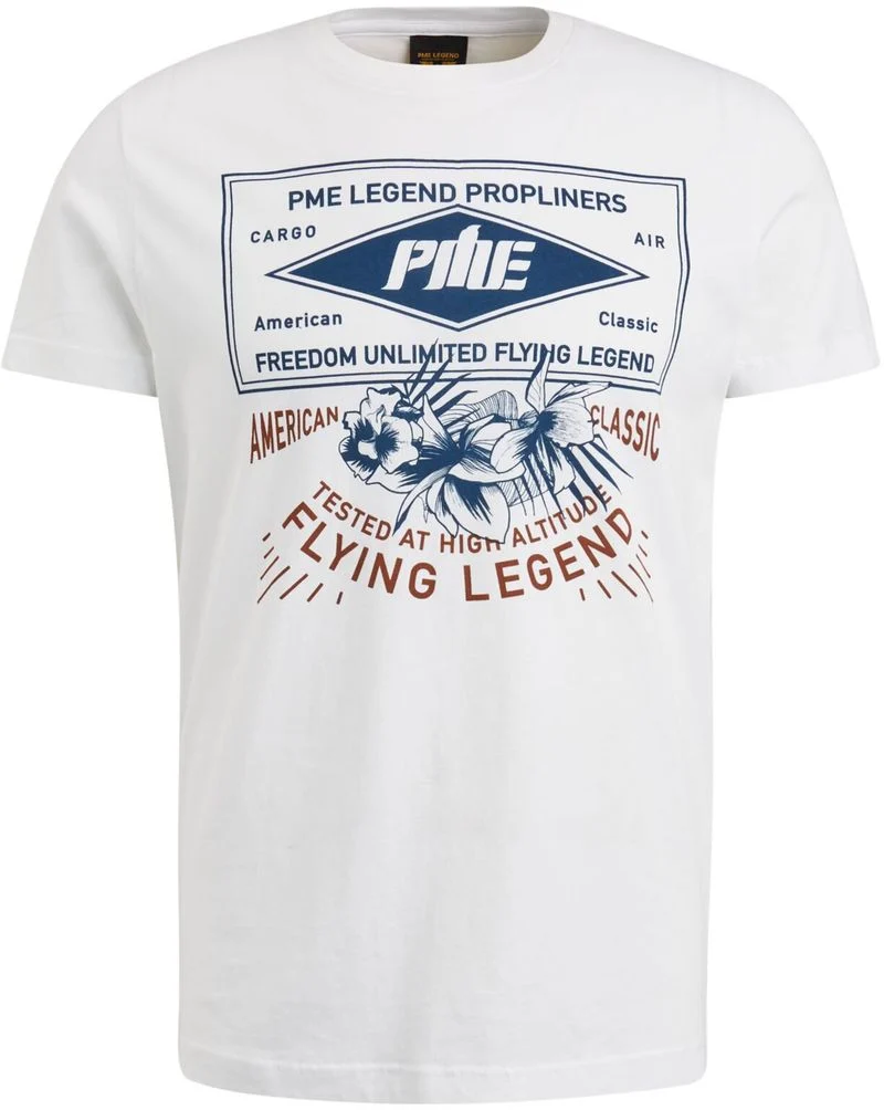 PME Legend Jersey T-Shirt Logo Weiß - Größe L günstig online kaufen