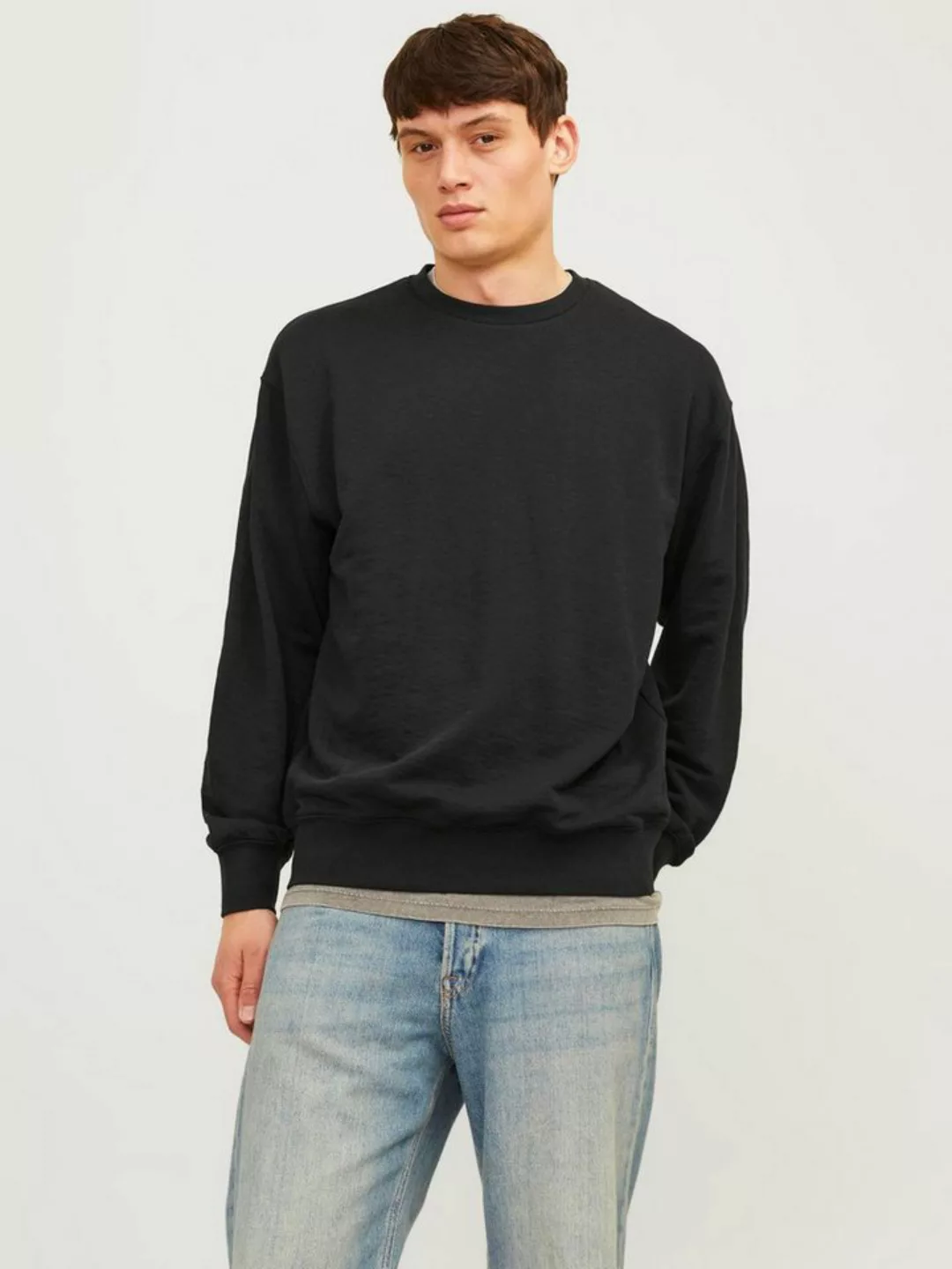 Jack & Jones Sweatshirt JJECHARGE SWEAT CREW NECK NOOS mit Rippbündchen günstig online kaufen