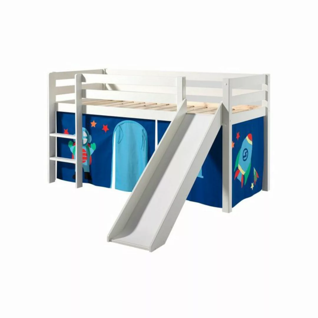 Kindermöbel 24 Hochbett Rutschbett hbett Kay inkl. + Rolllattenrost günstig online kaufen