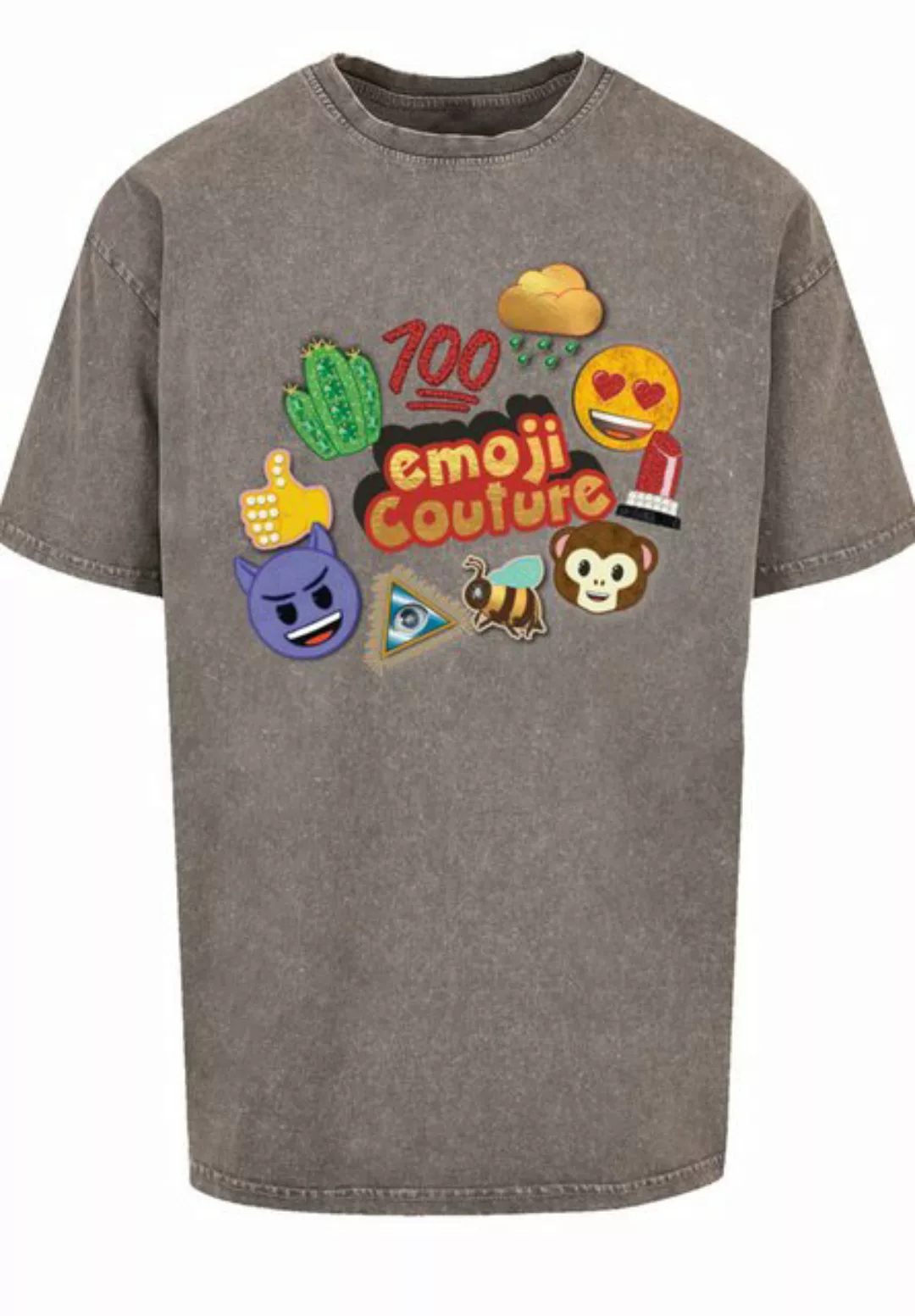 emoji couture T-Shirt gold logo stylish icons Premium Qualität günstig online kaufen