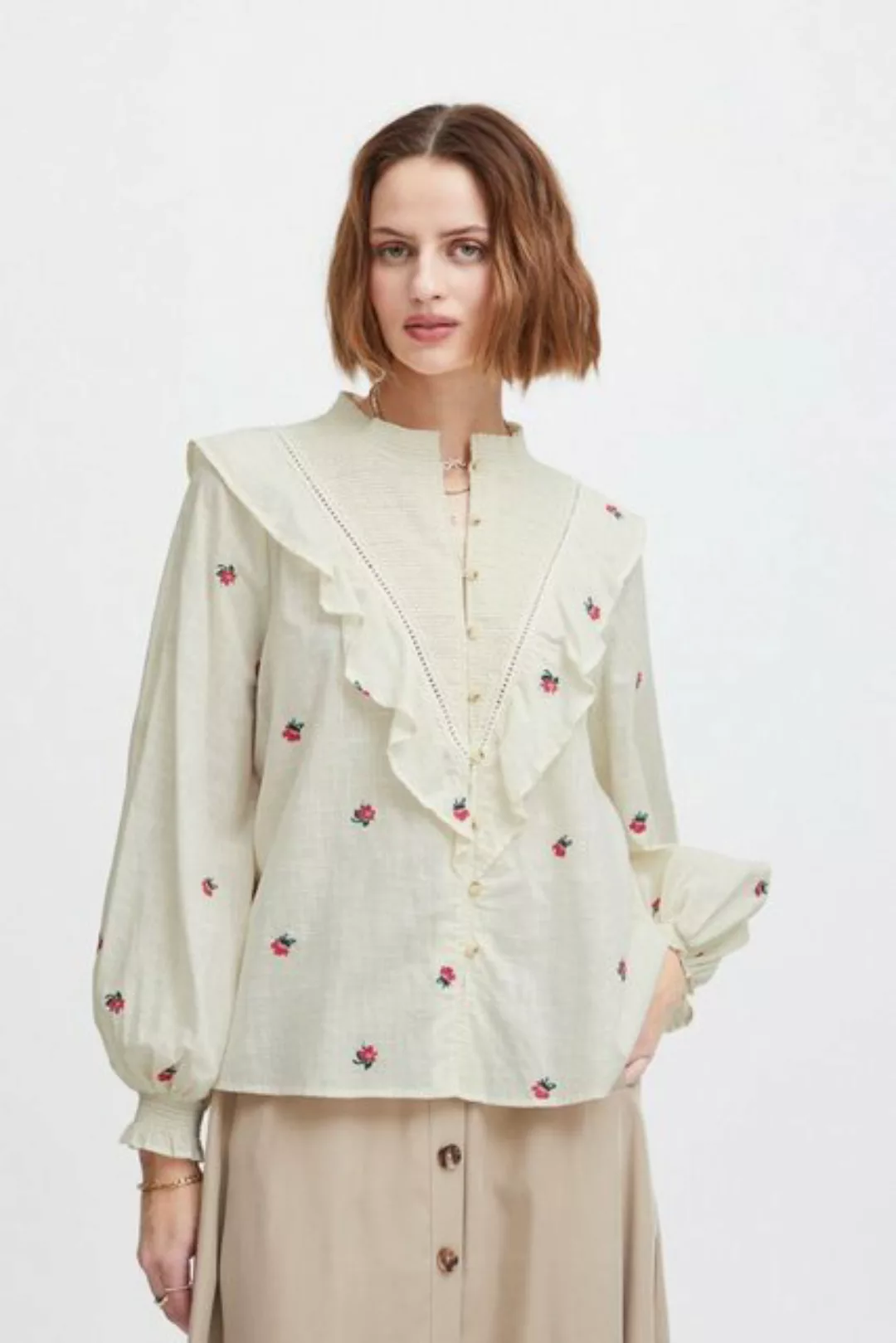 Atelier Rêve Longsleeve IRTOULOUSE SH verspielte Bluse mit Rüschen günstig online kaufen