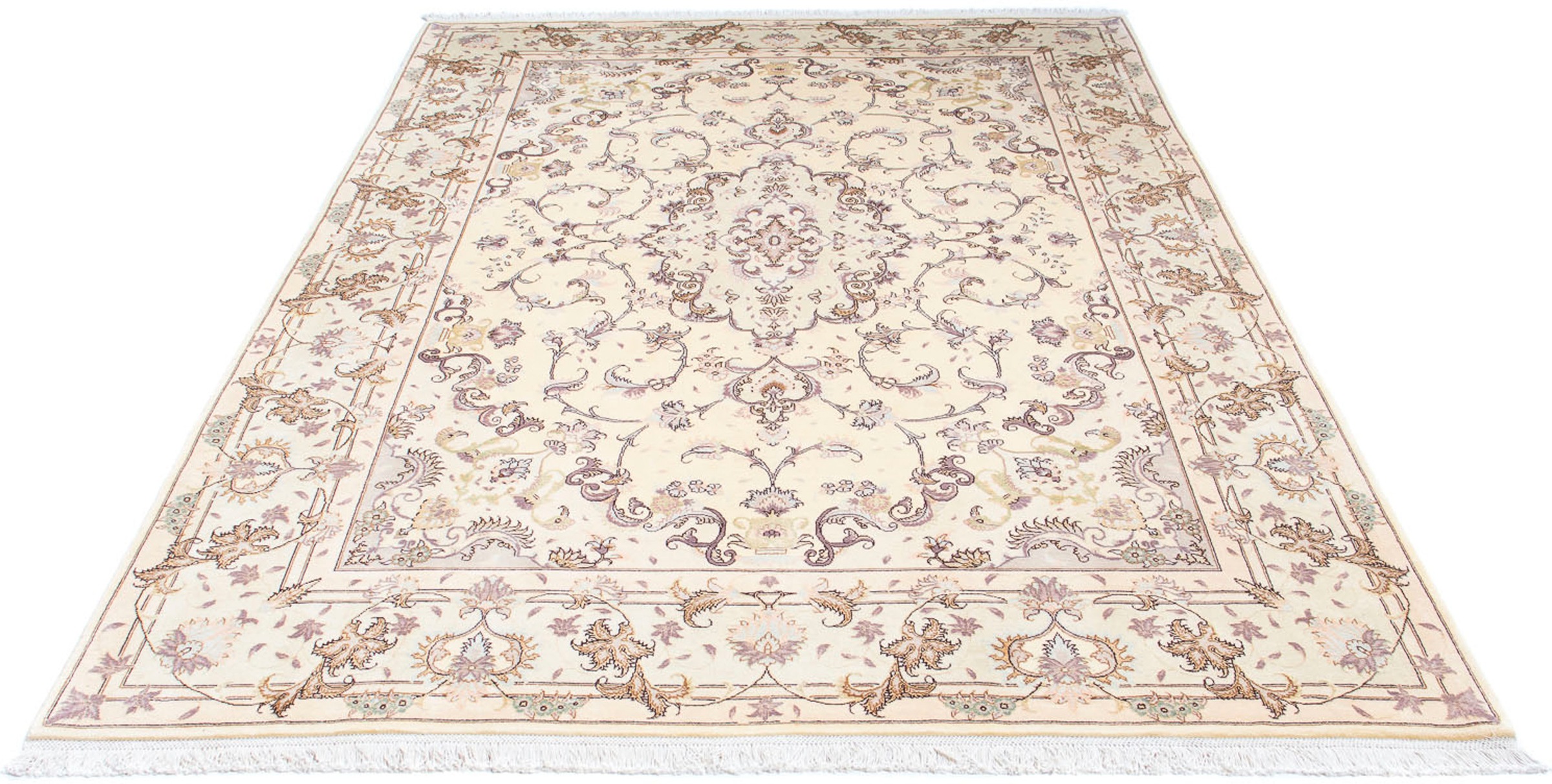morgenland Orientteppich »Perser - Täbriz - Royal - 239 x 163 cm - beige«, günstig online kaufen