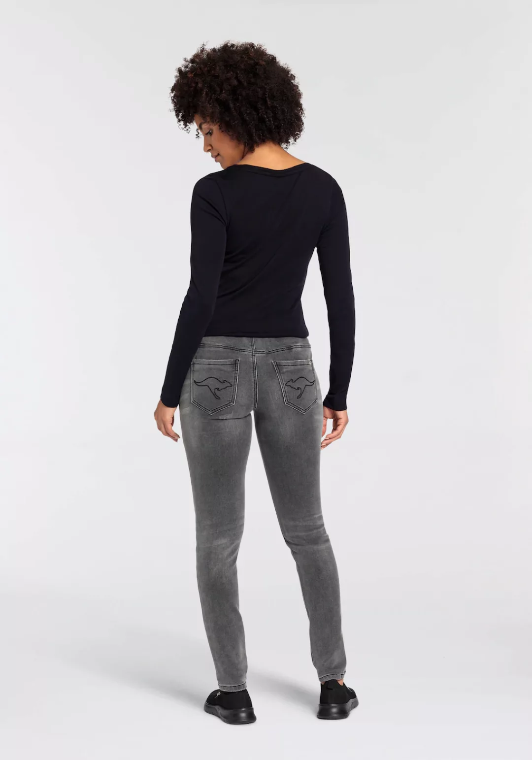 KangaROOS Jogg Pants in Denim-Optik mit elastischem Bündchen günstig online kaufen