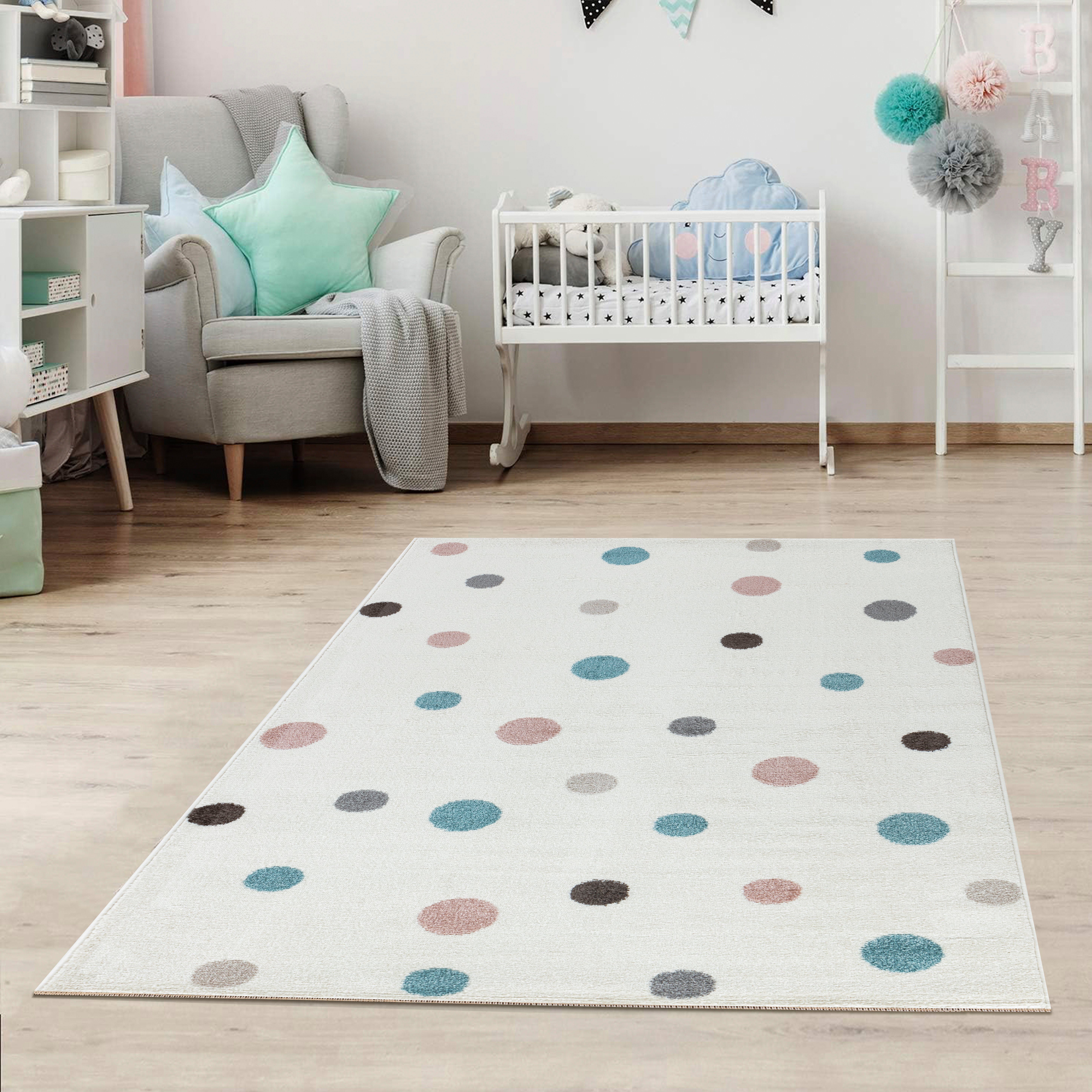 Jimri Kinderteppich DOT´S Teppiche für Kinderzimmer, günstig online kaufen