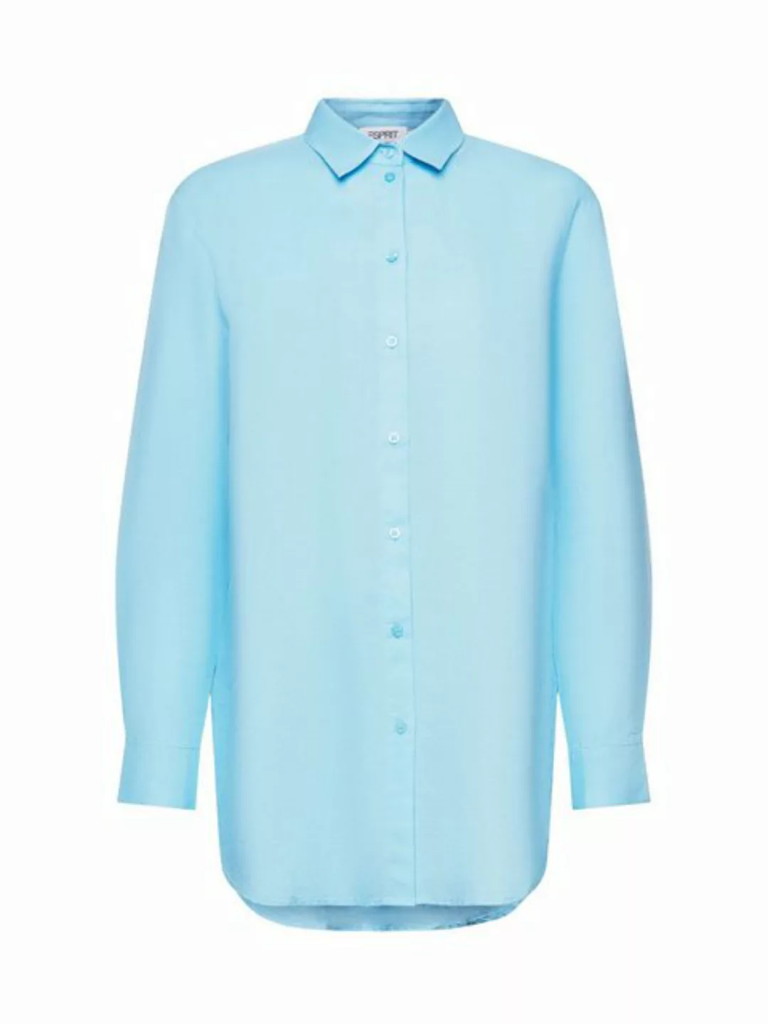 Esprit Langarmbluse Bluse aus einem Leinenmix günstig online kaufen