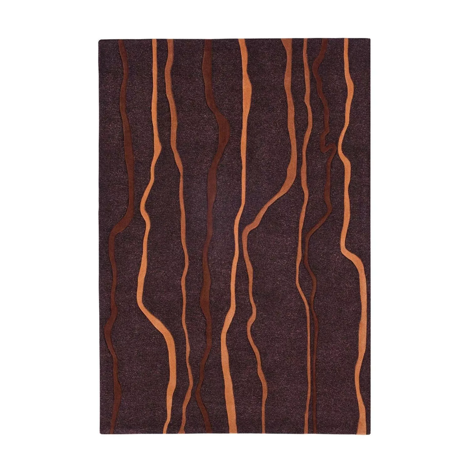 MeGusta Kurzflor Teppich Modern Taupe - Orange 70x140 cm Dolores günstig online kaufen