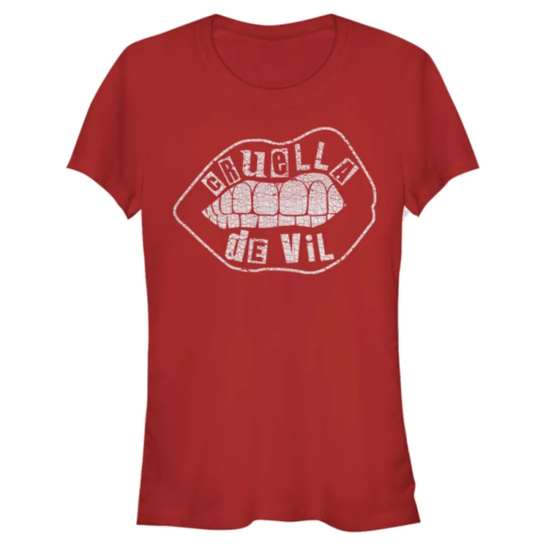 Disney Classics - Cruella - Logo Lip Embroidery - Frauen T-Shirt günstig online kaufen