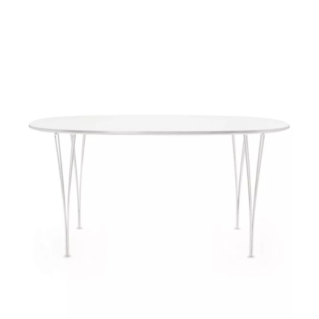 Fritz Hansen - B613 Super-elliptischer Tisch 180x120x72cm - weiß/Laminat mi günstig online kaufen