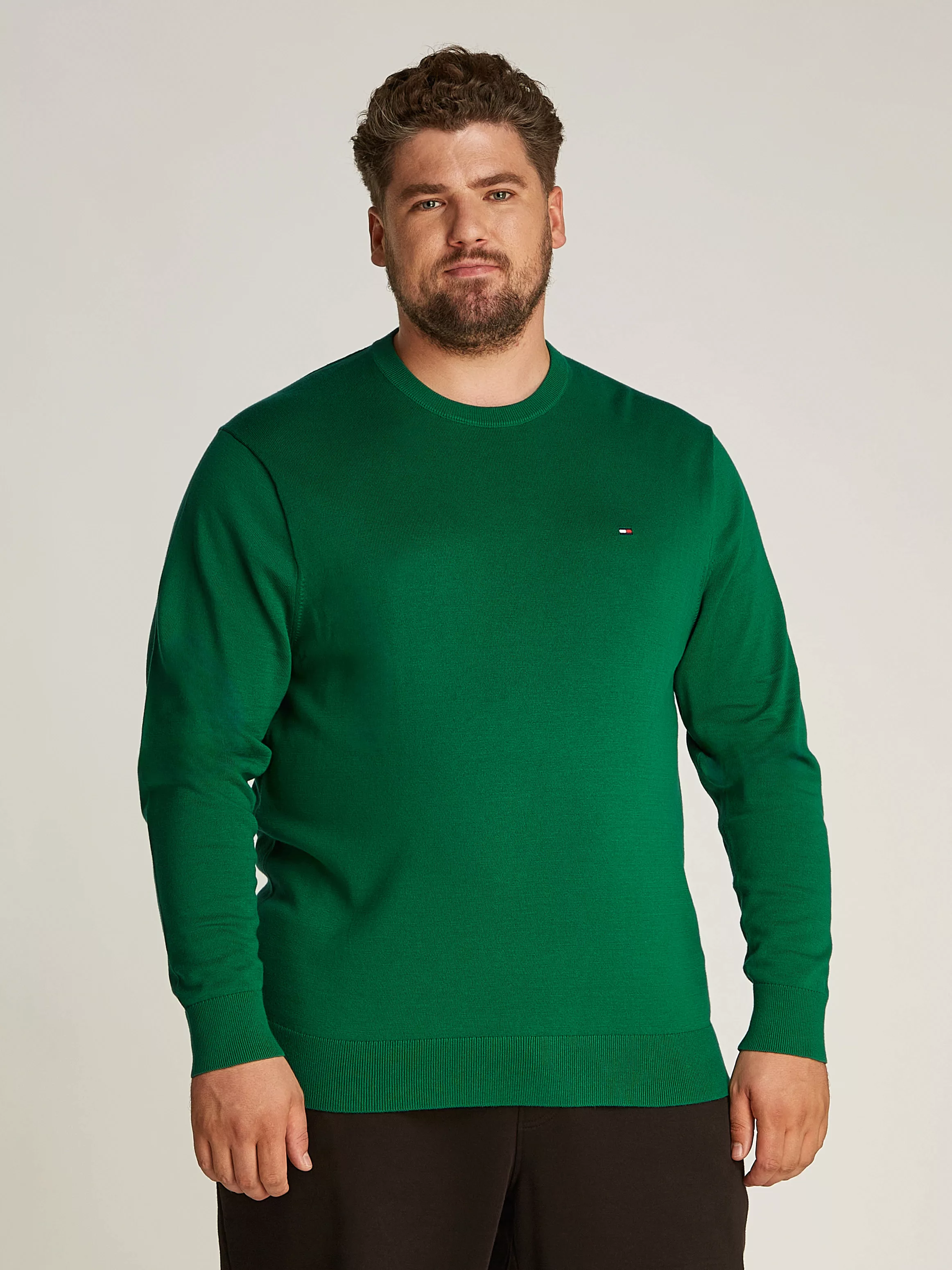 Tommy Hilfiger Big & Tall Rundhalspullover "BT-ESSENTIAL COTTON CREW NECK-B günstig online kaufen