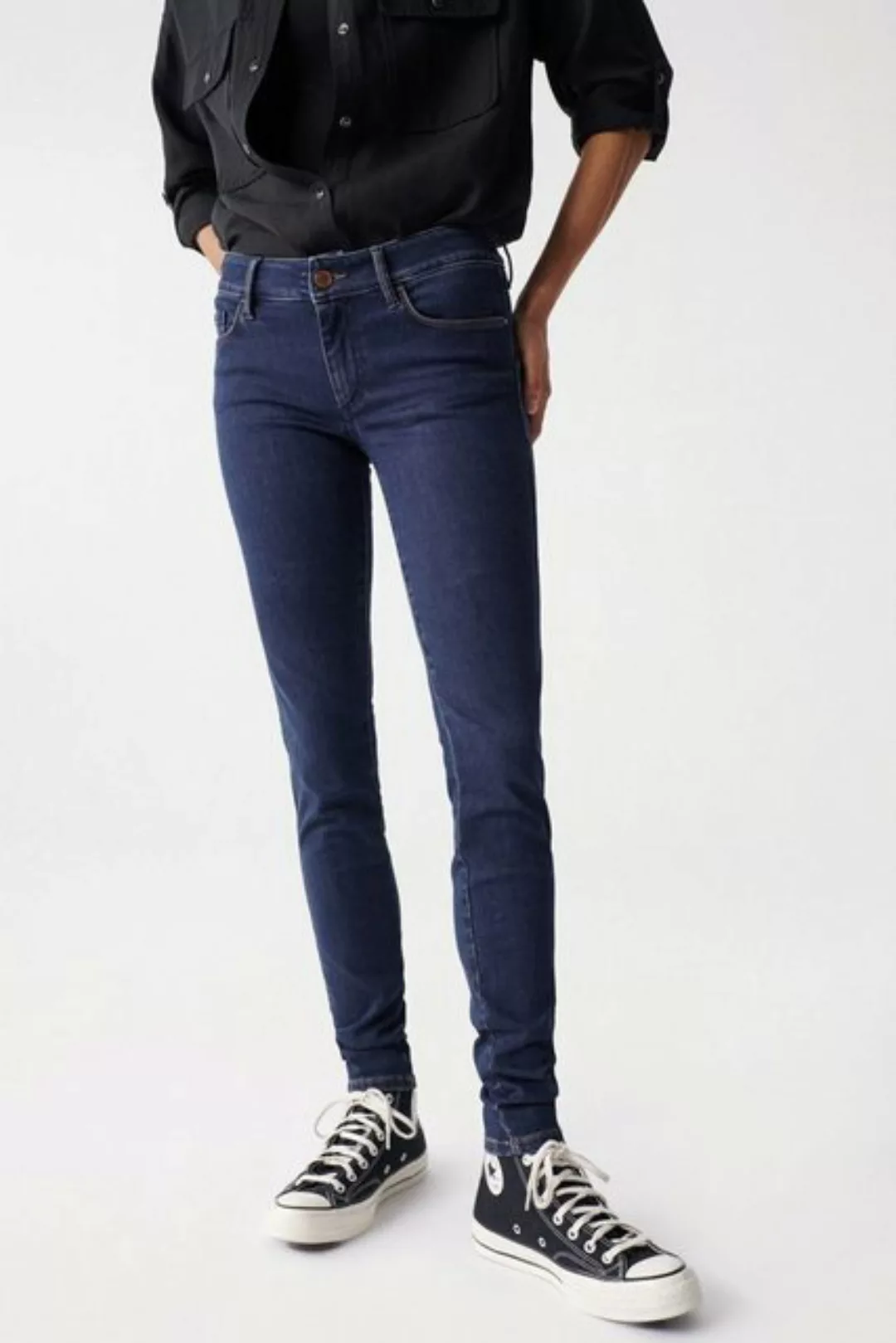 Salsa Stretch-Jeans SALSA JEANS WONDER PUSH UP SKINNY dark blue 126890.8504 günstig online kaufen