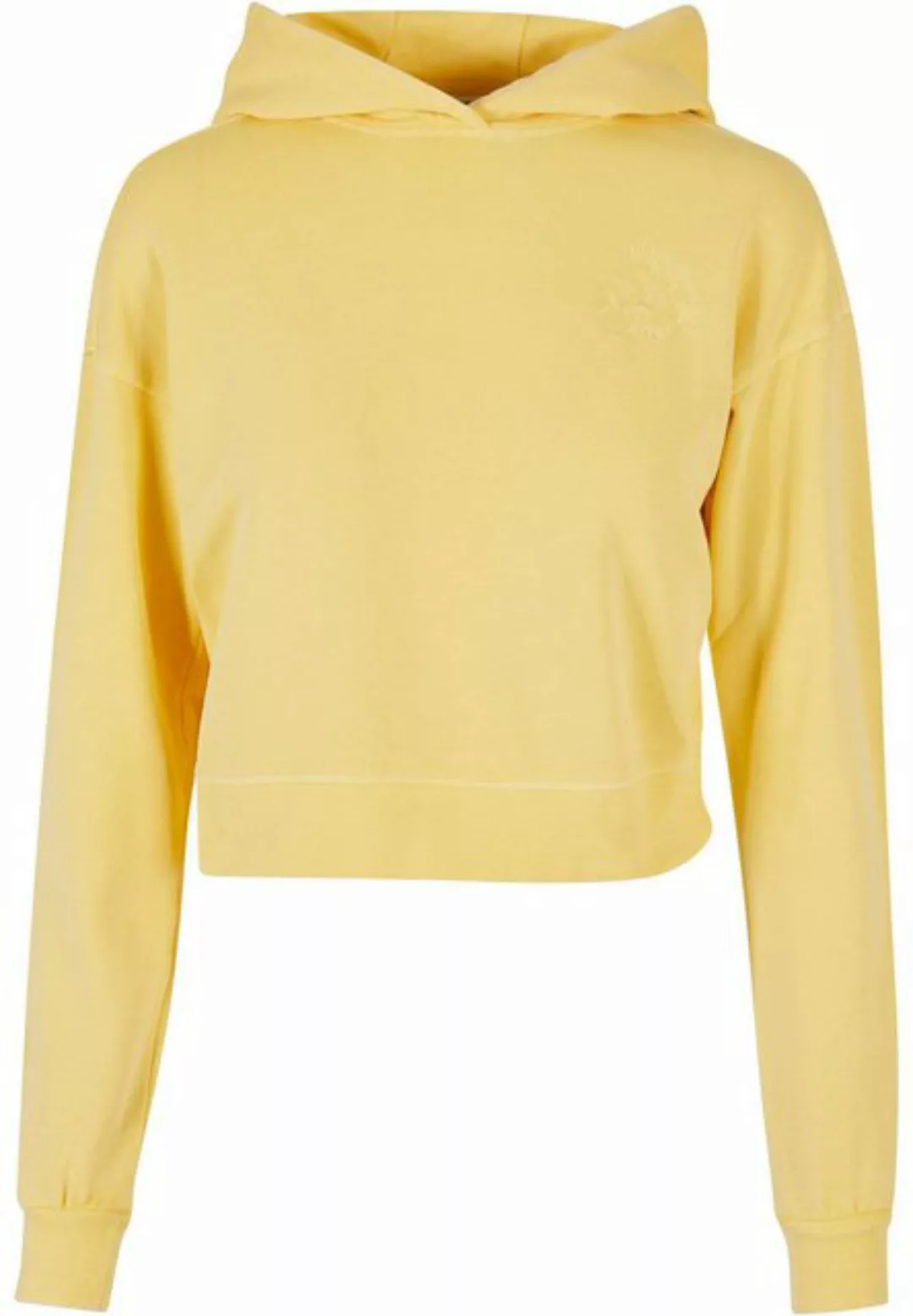 URBAN CLASSICS Kapuzenpullover Urban Classics Damen Ladies Short Flower Emb günstig online kaufen