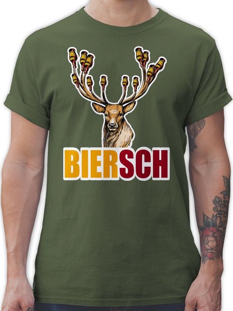 Shirtracer T-Shirt Biersch - Bier und Hirsch Mode für Oktoberfest Herren günstig online kaufen