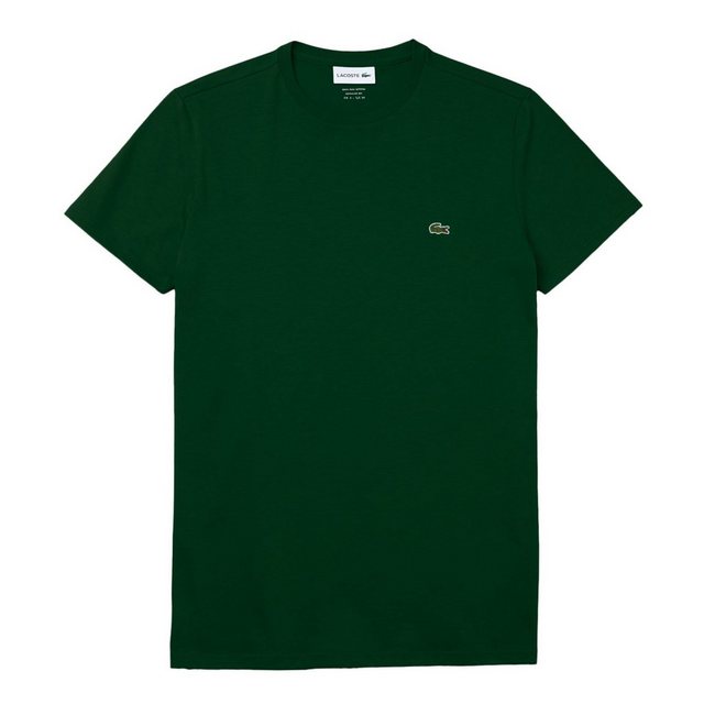 Lacoste T-Shirt Crew Neck Cotton mit kleinem Krokodil auf der Brust günstig online kaufen