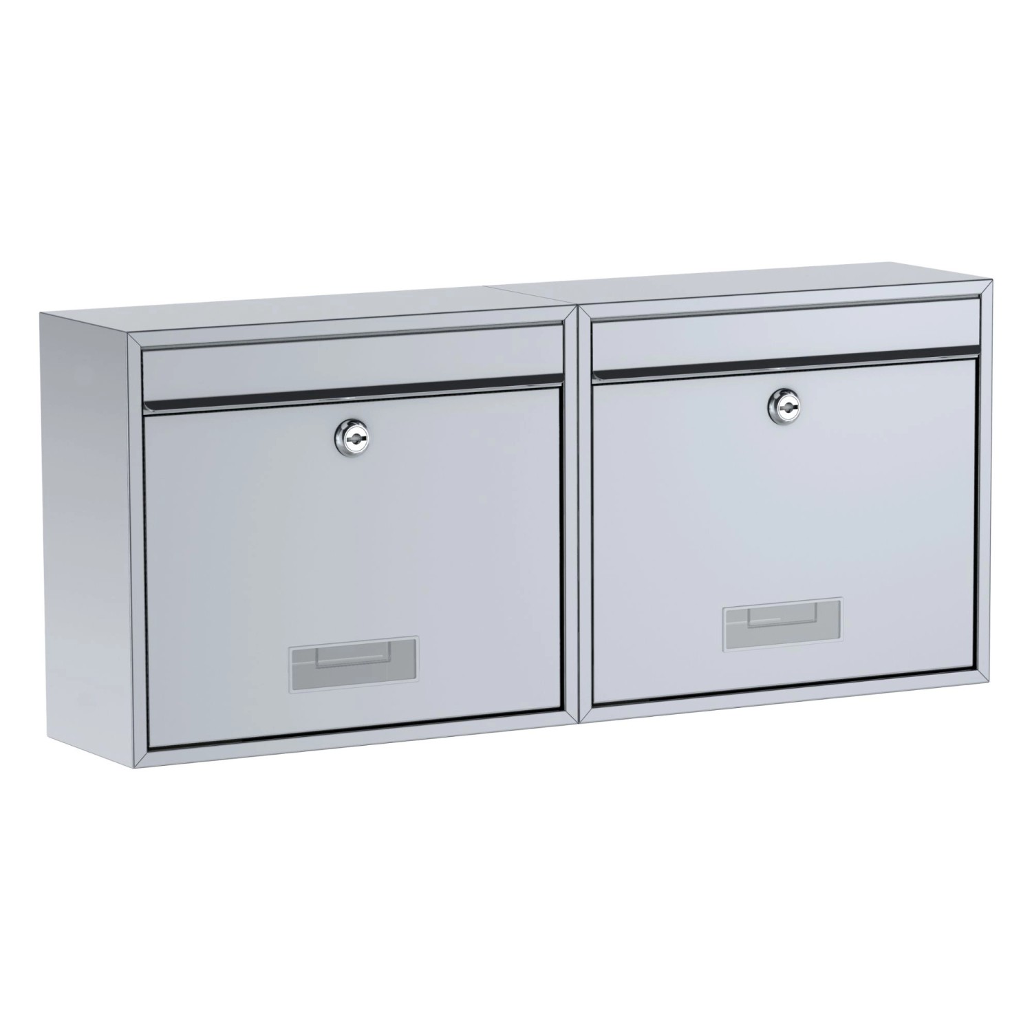 Basi - Briefkasten - SET - 2x BK 900 - Stahl Silber - 2x2170-0661 günstig online kaufen