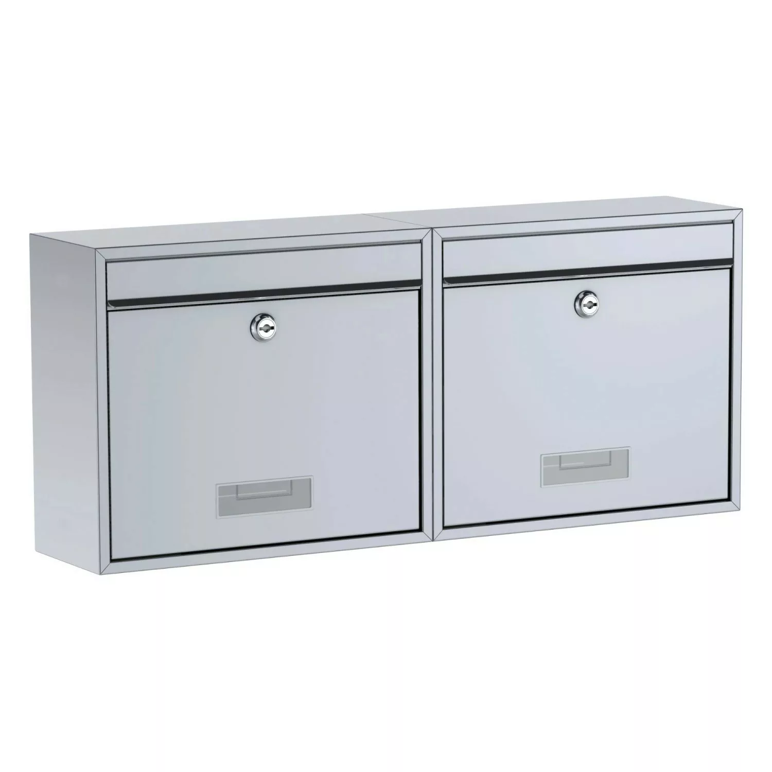 Basi - Briefkasten - SET - 2x BK 900 - Stahl Silber - 2x2170-0661 günstig online kaufen