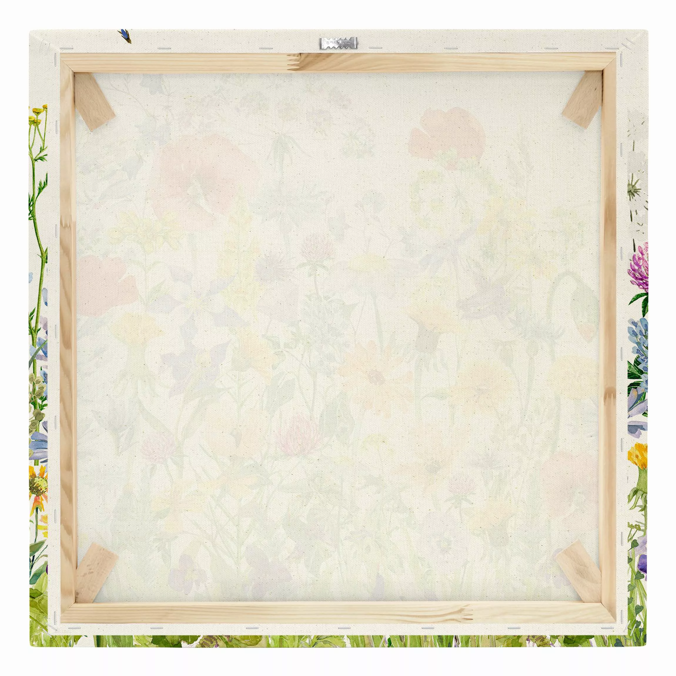 Leinwandbild auf Naturcanvas Aquarellierte Blumenwiese günstig online kaufen