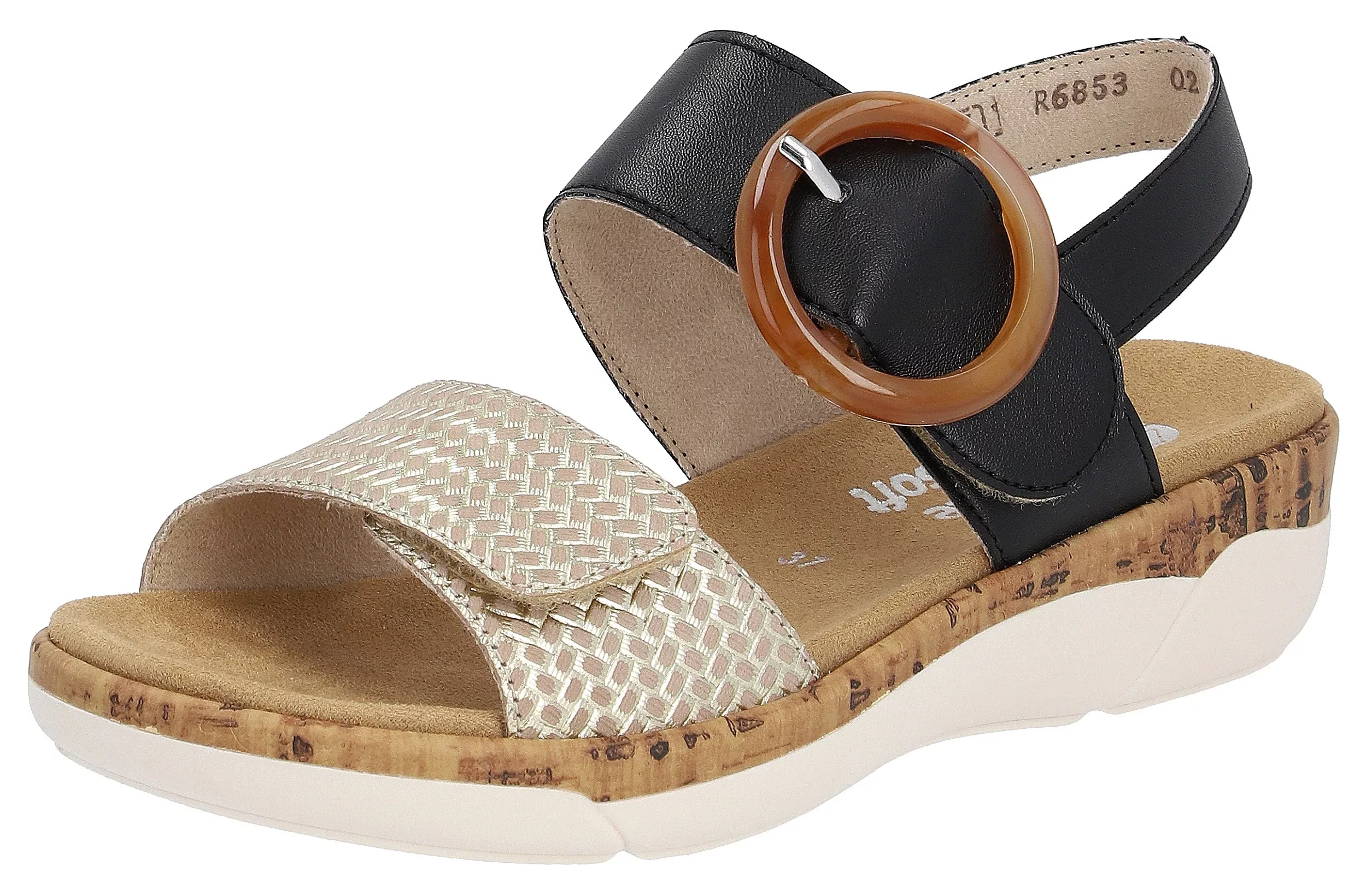 Remonte Sandale, Sommerschuh, Sandalette, Keilabsatz, mit praktischem Klett günstig online kaufen