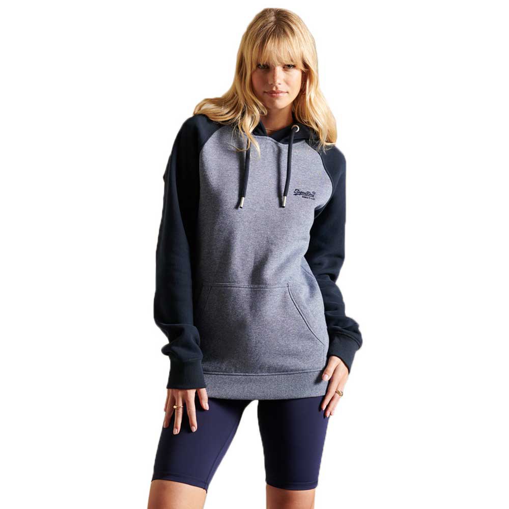 Superdry Loose Fit Vle Baseball Sweatshirt M Tois Blue Marl/Eclipse Navy günstig online kaufen