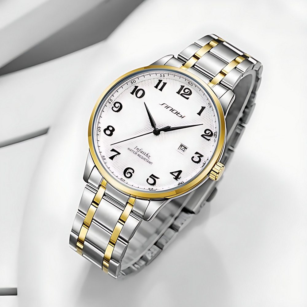 ibettertec Quarzuhr Armbanduhr Herrenuhr retro Quarzuhr, günstig online kaufen
