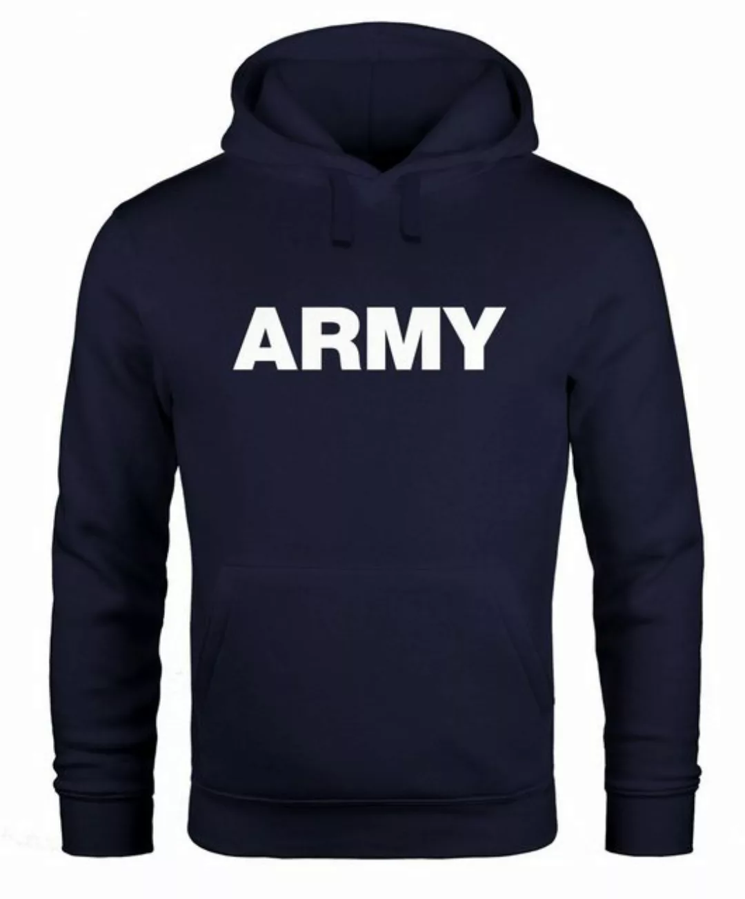 Neverless Hoodie Hoodie Herren Army Aufdruck Print Kapuzen-Pullover Männer günstig online kaufen