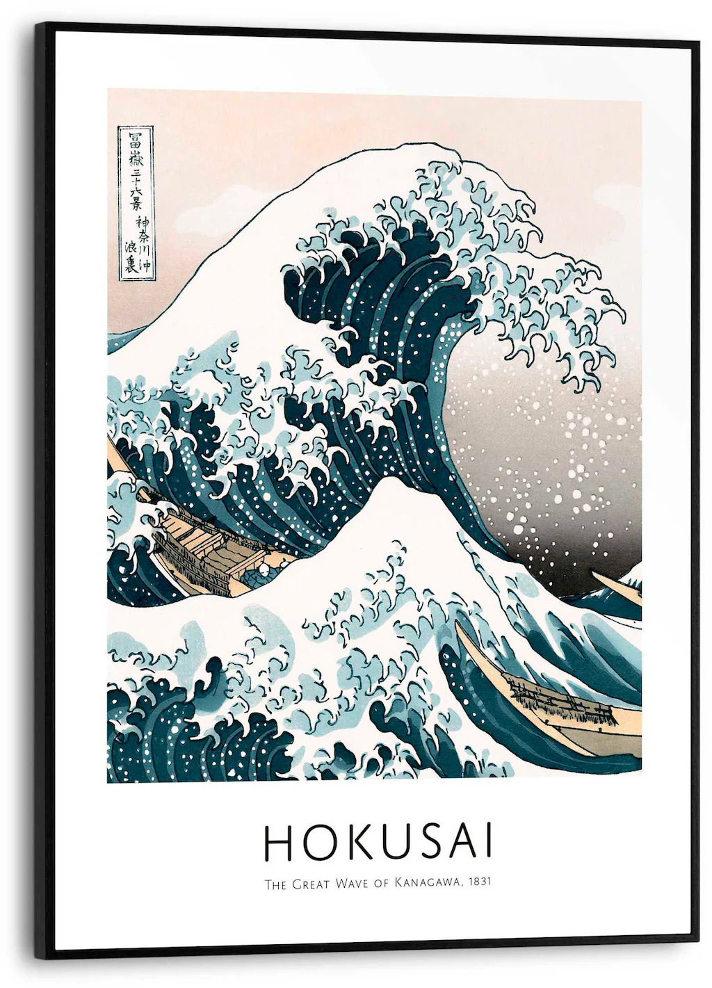 Reinders Bild mit Rahmen "Die große Welle - Hokusai" günstig online kaufen