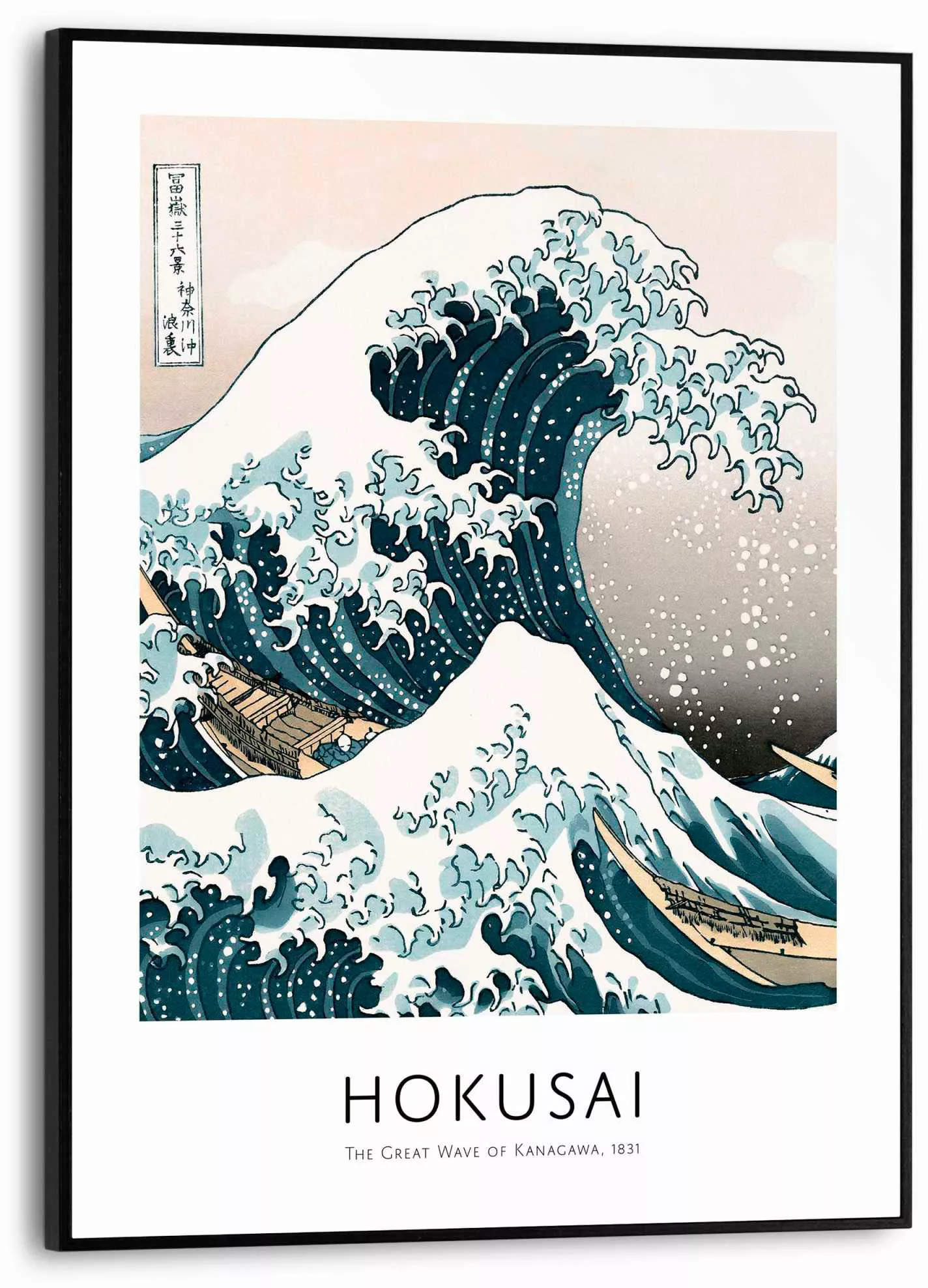 Reinders Bild mit Rahmen "Die große Welle - Hokusai" günstig online kaufen