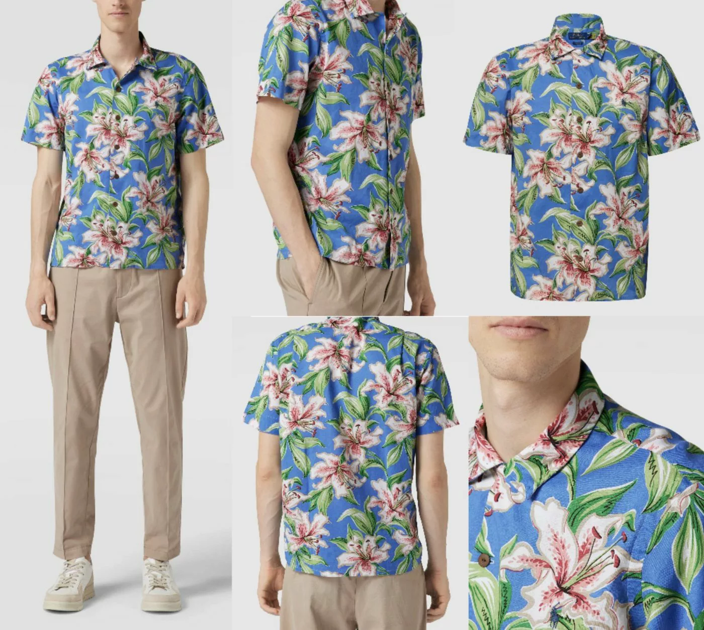 Ralph Lauren Langarmhemd POLO RALPH LAUREN Floral Cotton Camp Shirt Classic günstig online kaufen
