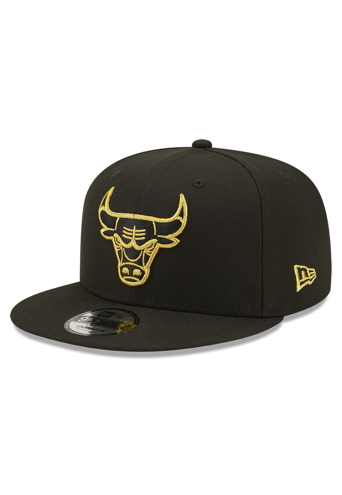 New Era Metallic Logo 9Fifty Snapback Cap CHICAGO BULLS Schwarz günstig online kaufen