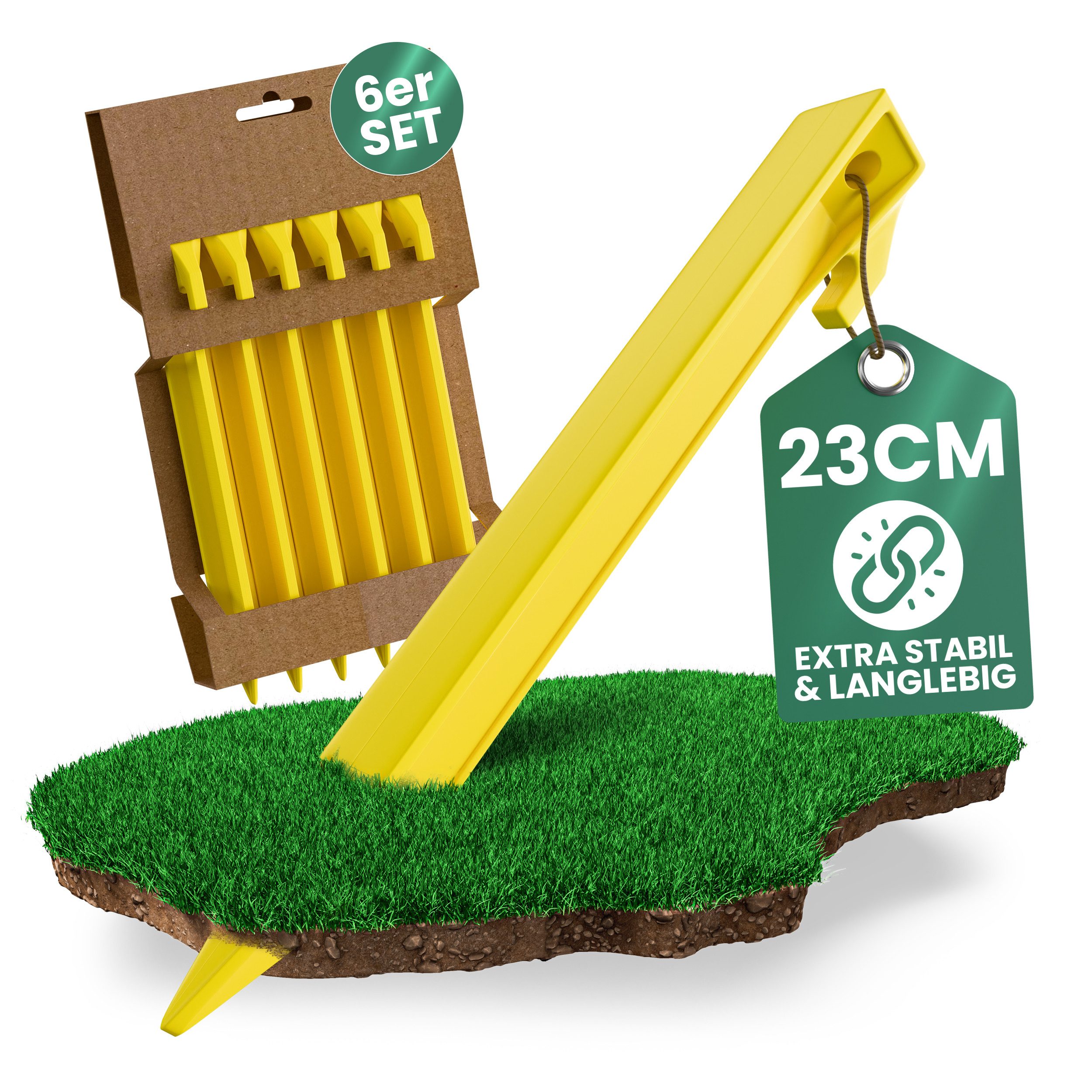 Oramics Zelthering 6x robuste Camping Zeltheringe günstig online kaufen