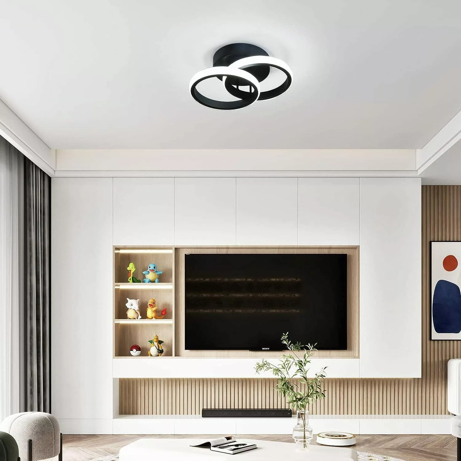 ibettertec Deckenleuchten 3-Farbige Decken-Lampe Dimmbar LED Deckenleuchte, günstig online kaufen