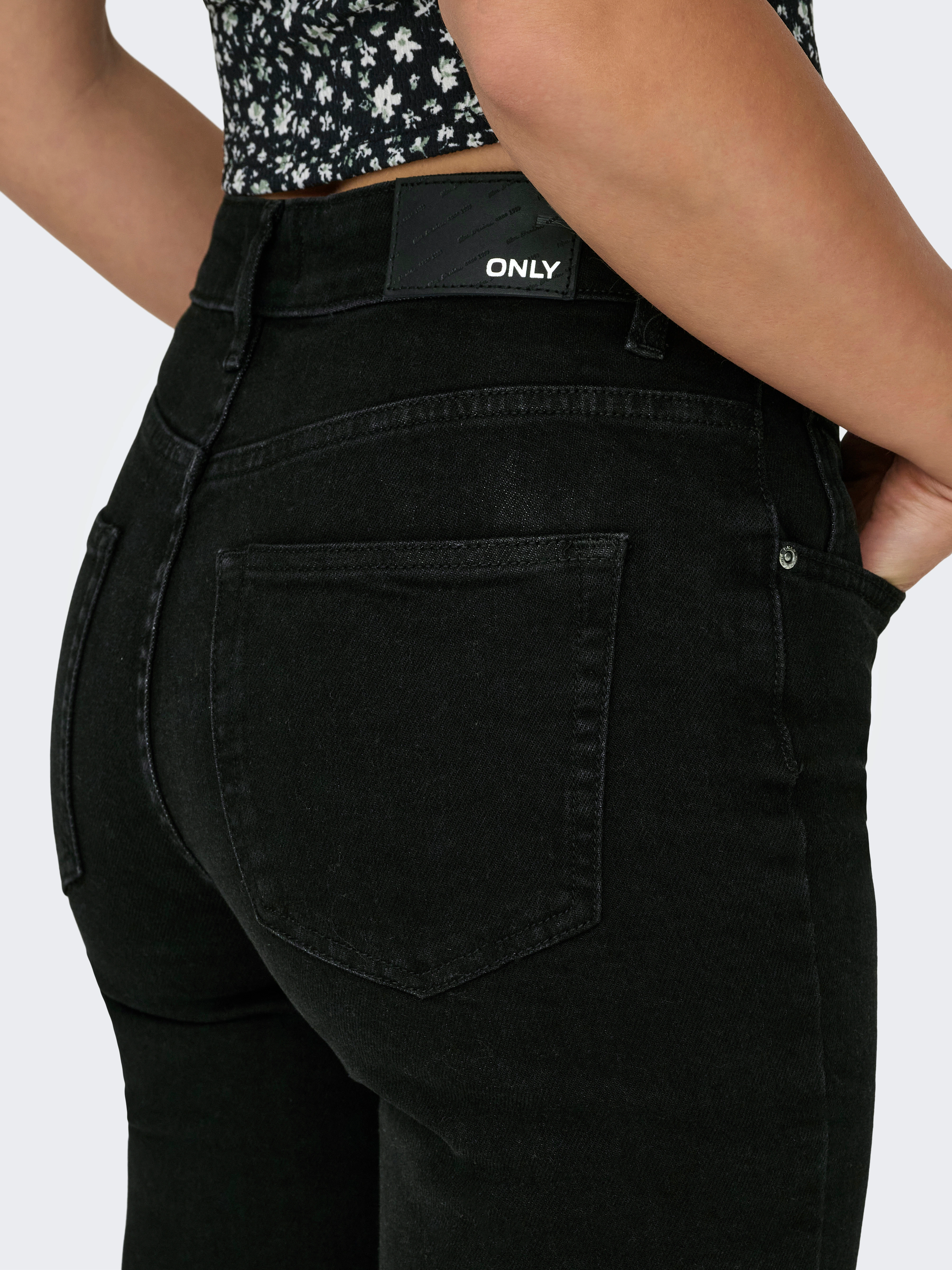 ONLY 5-Pocket-Jeans "ONLEVERLY MW SWEET FLARED DNM CRO563" günstig online kaufen