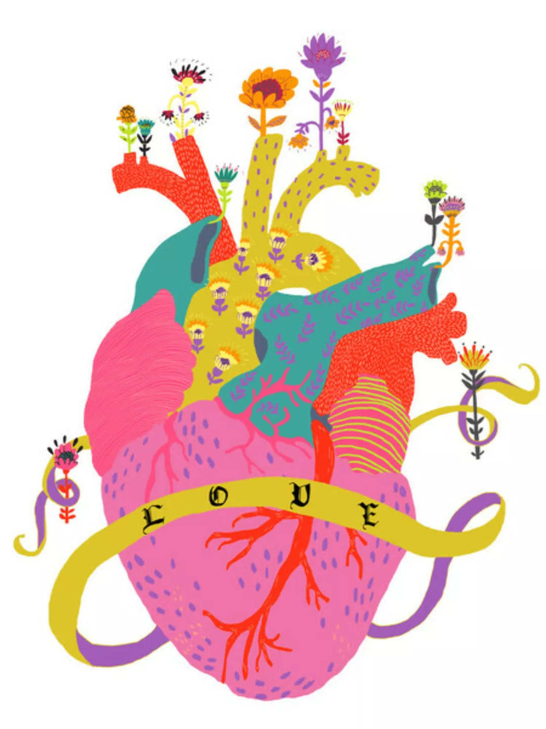 Poster / Leinwandbild - Heart Full Of Love günstig online kaufen