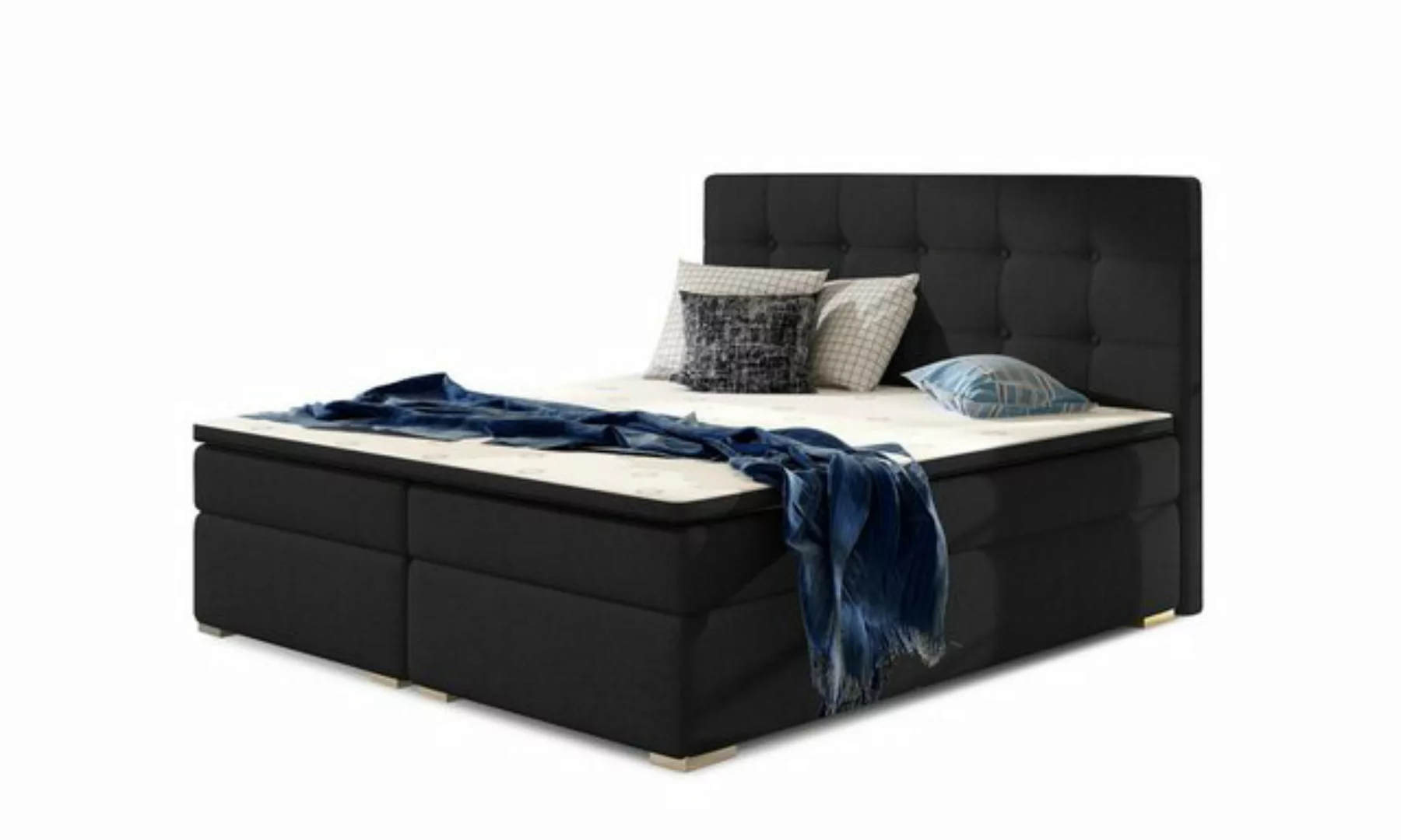 ALTDECOR Boxspringbett LAVOS (H3 Matratze Bonellfederung, Topper, Kopfteil) günstig online kaufen