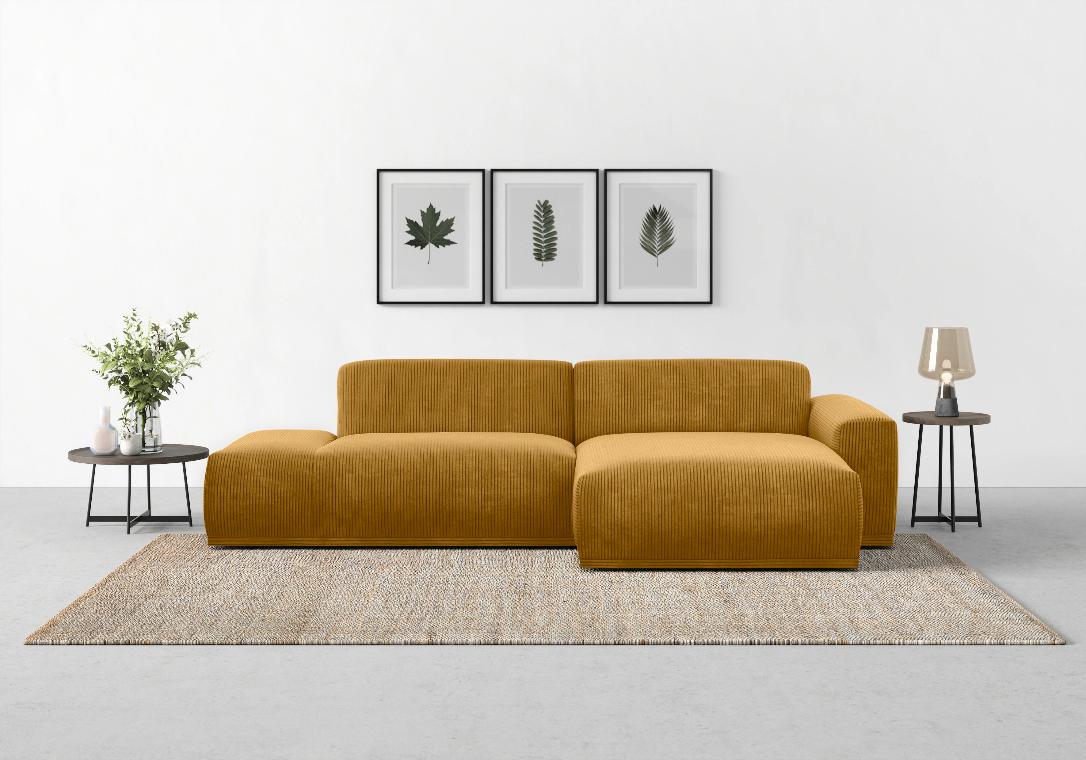 TRENDMANUFAKTUR Ecksofa "Braga, mit hochwertigem Kaltschaum, L-Form, in Cor günstig online kaufen