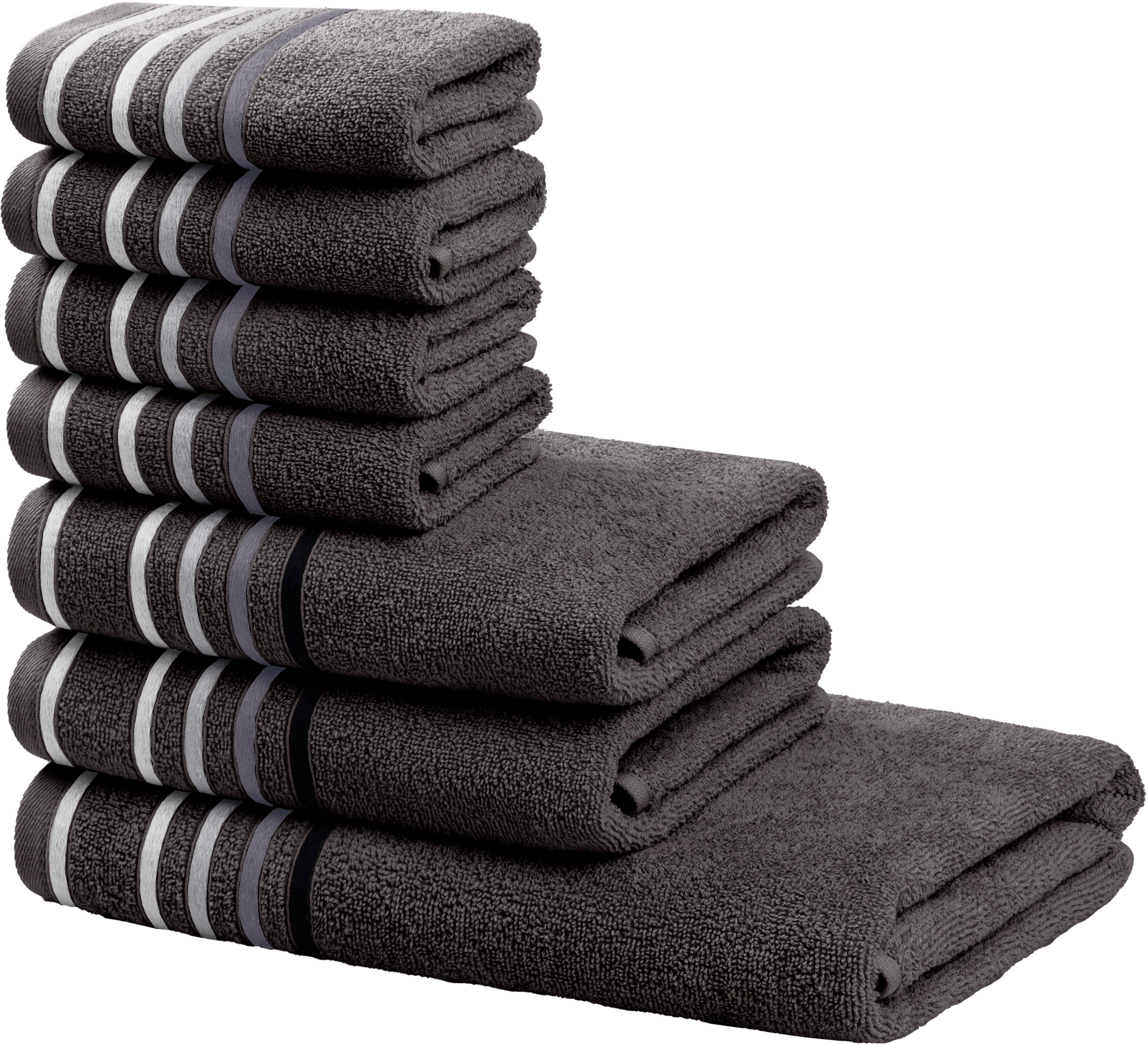 my home Handtuch Set Niki, Duschtuch, günstig online kaufen