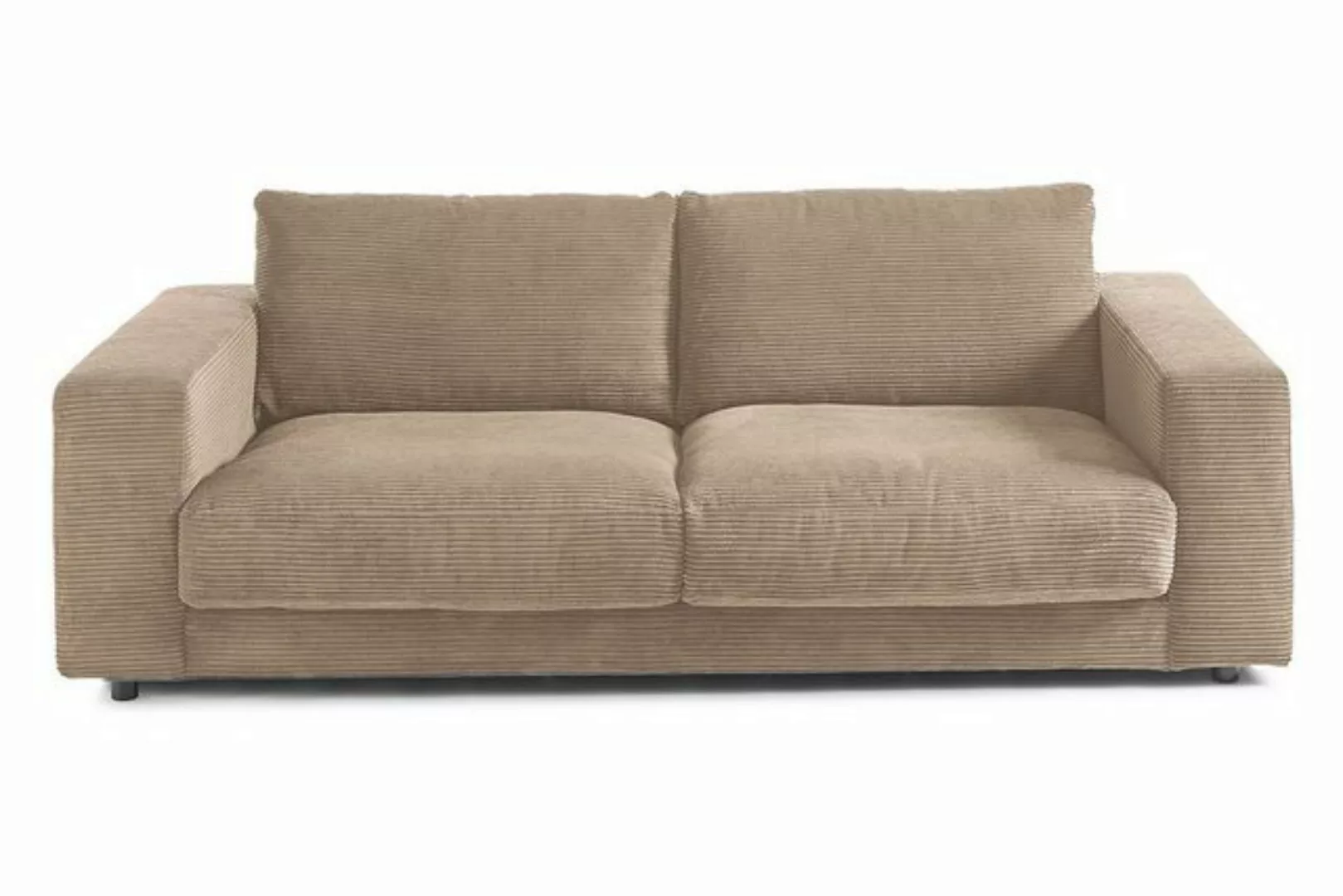 daslagerhaus living Big-Sofa 2-Sitzer mit Armlehnen Downtown Cord günstig online kaufen