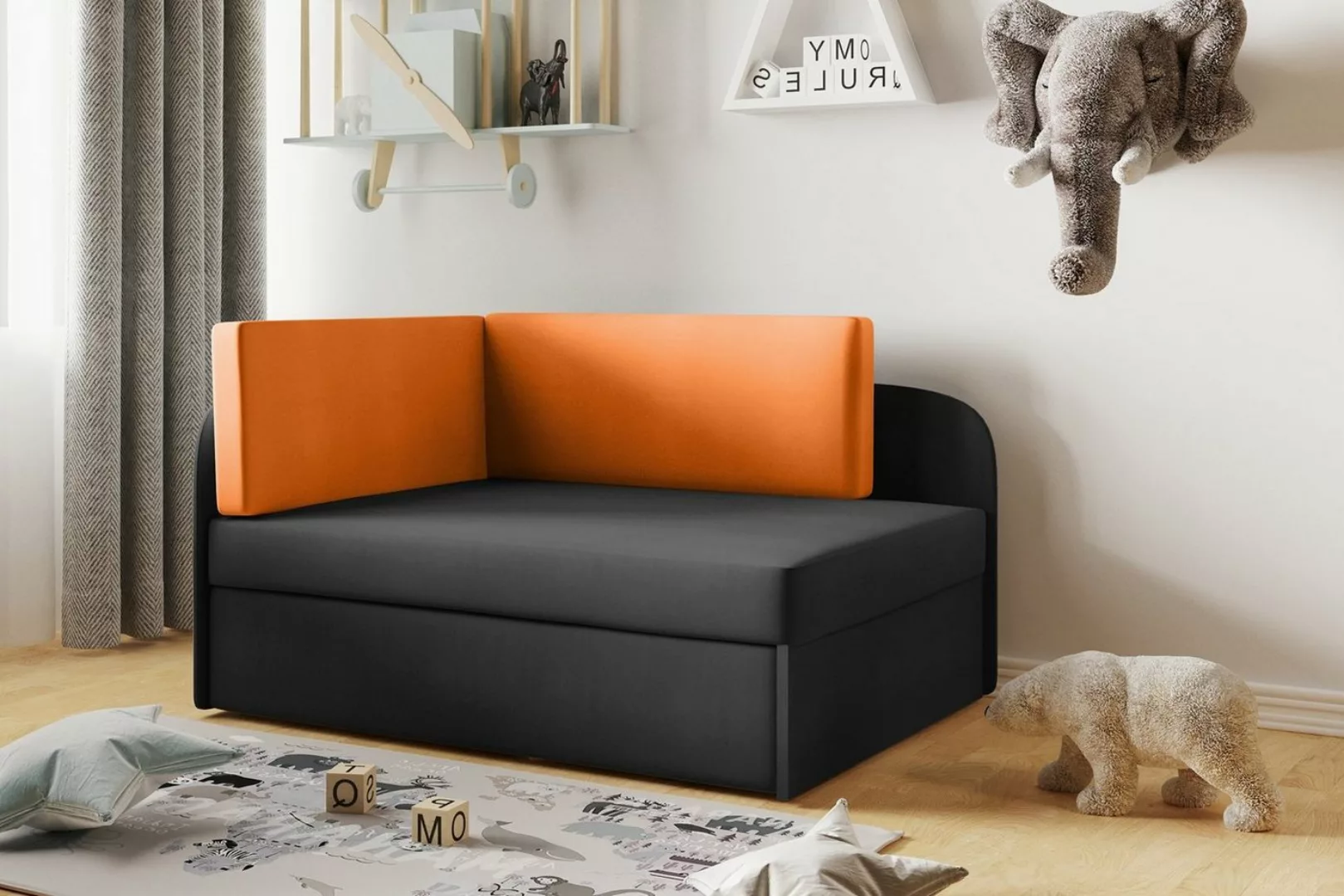 Beautysofa Kinderbett 75cm Kindersofa SOFI Kinderbett mit Schlaffunktion Be günstig online kaufen