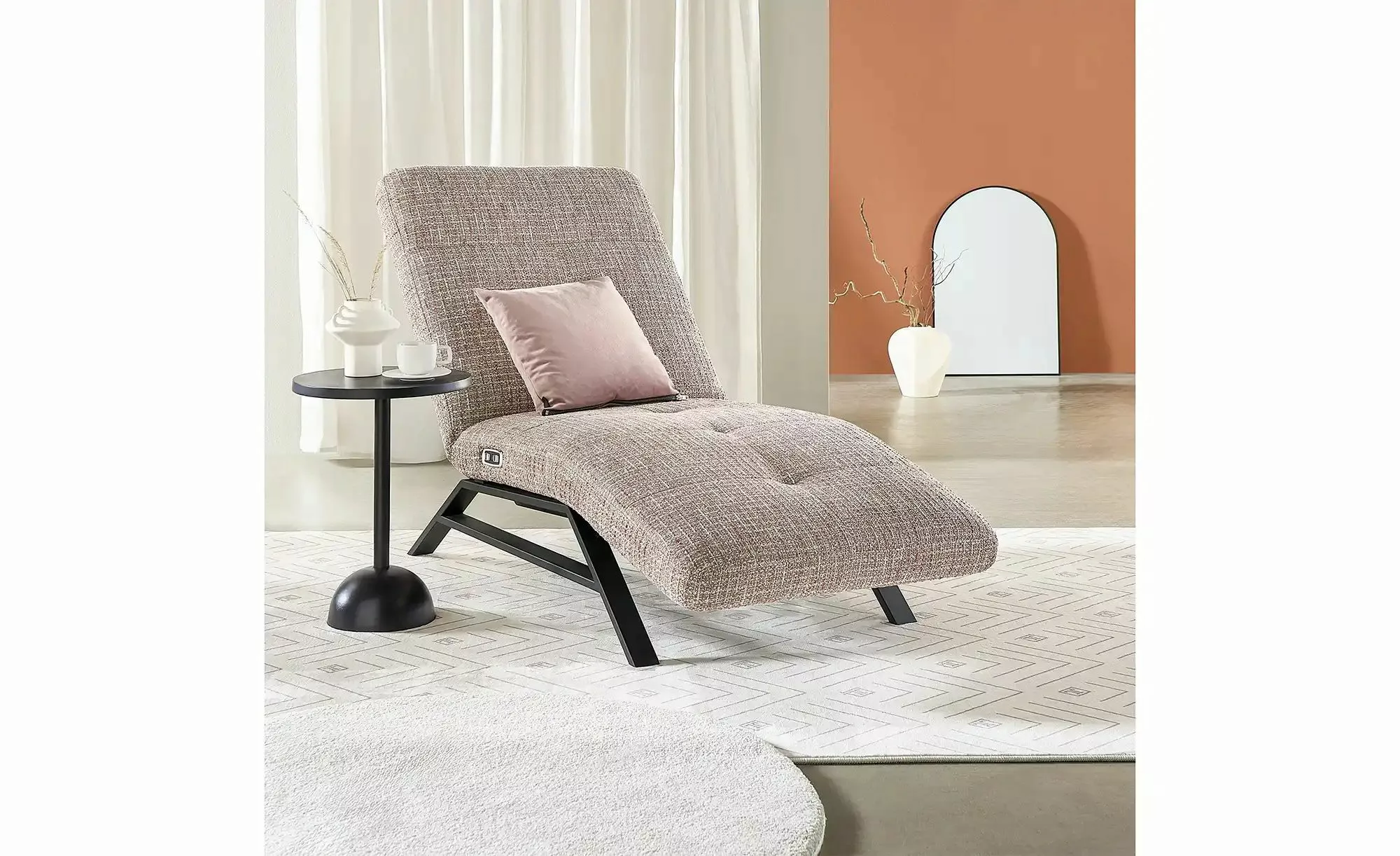 Jette Home Einzelliege Relaxliege Riva ¦ rosa/pink ¦ Maße (cm): B: 80 H: 11 günstig online kaufen