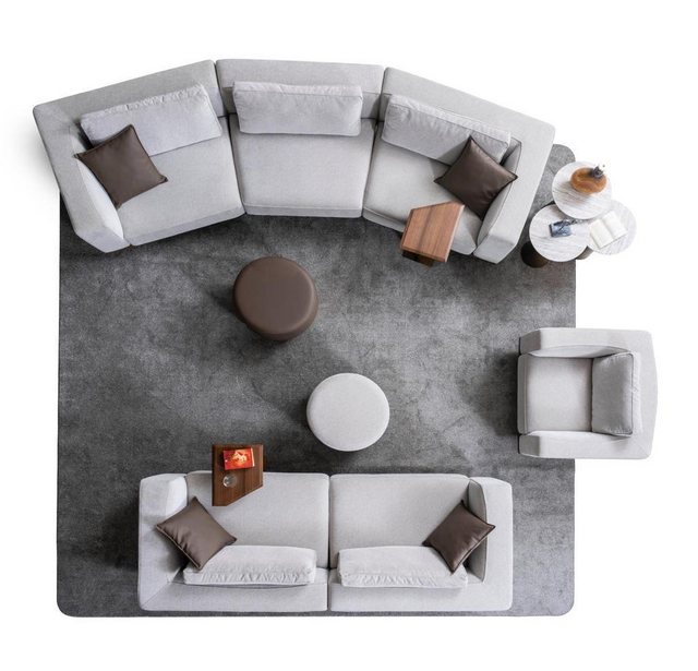 Nobelaa Sofa Sitzgruppe/Sofa Set - Wohnzimmergarnitur "Ixora" 3+2+1 günstig online kaufen