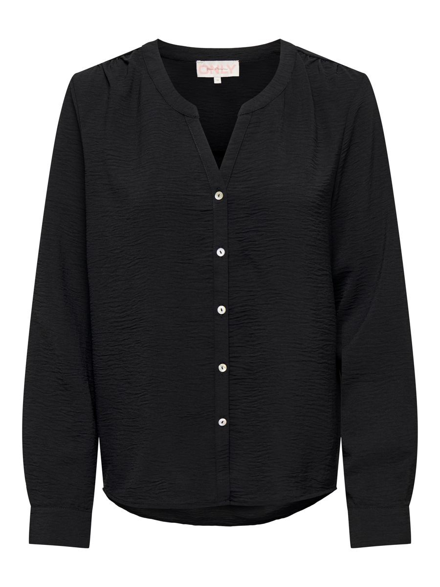 ONLY V-neck Long Sleeved Shirt Damen Schwarz günstig online kaufen