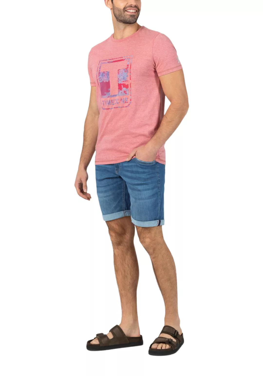TIMEZONE Herren Jeans Shorts SLIM SCOTTYTZ SHORT - Mid Waist Slim Fit - Bla günstig online kaufen