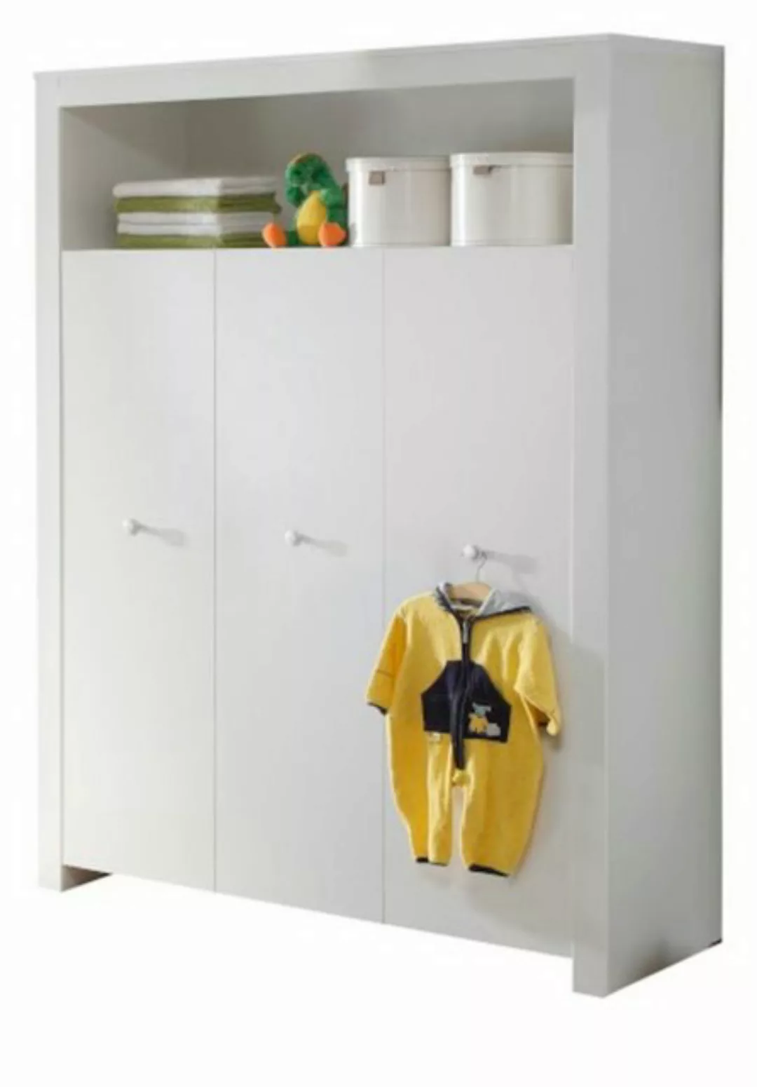 trendteam Kleiderschrank Olivia (3-türig, 130 x 186 cm, Schrank weiß matt) günstig online kaufen