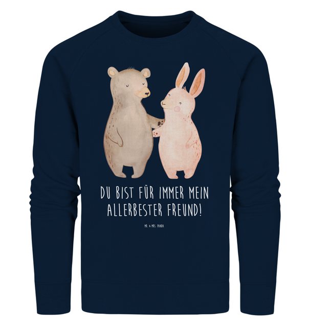 Mr. & Mrs. Panda Longpullover Größe XXL Bär und Hase Umarmen - French Navy günstig online kaufen