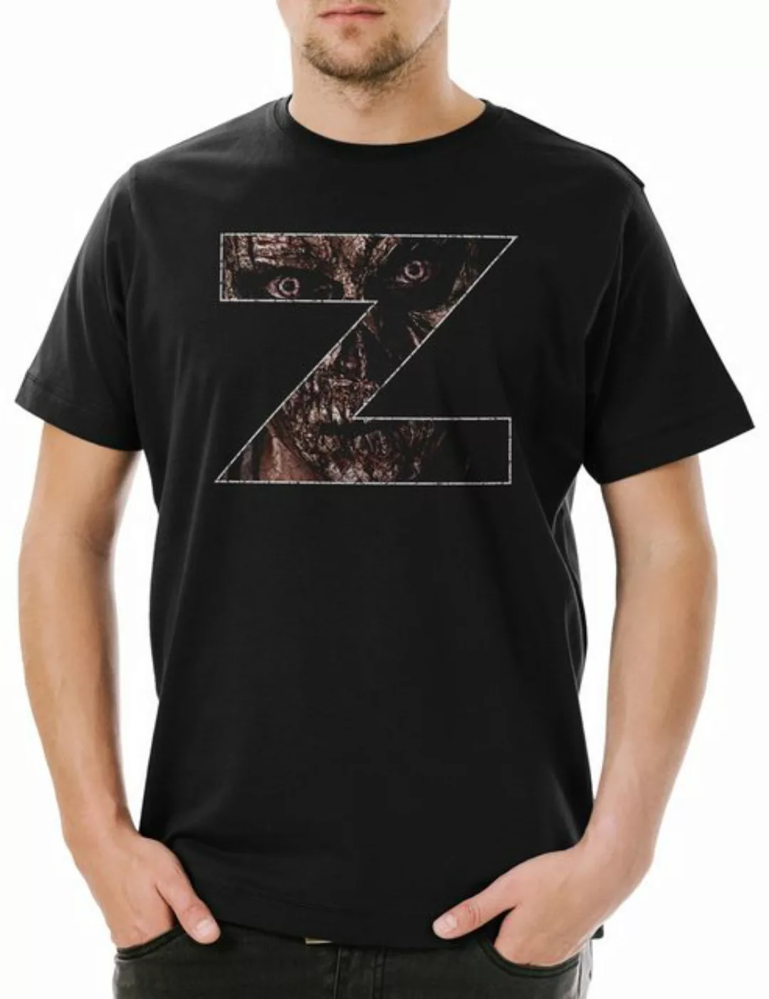 Urban Backwoods Print-Shirt Zombie Z Sign Herren T-Shirt Logo Symbol Nation günstig online kaufen