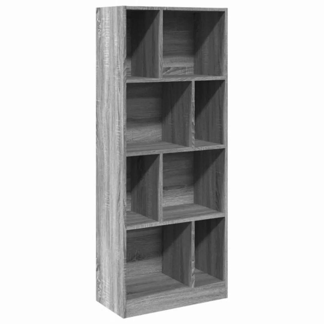 vidaXL Bücherregal Bücherregal Grau Sonoma 57x28,5x141 cm Holzwerkstoff, 1- günstig online kaufen